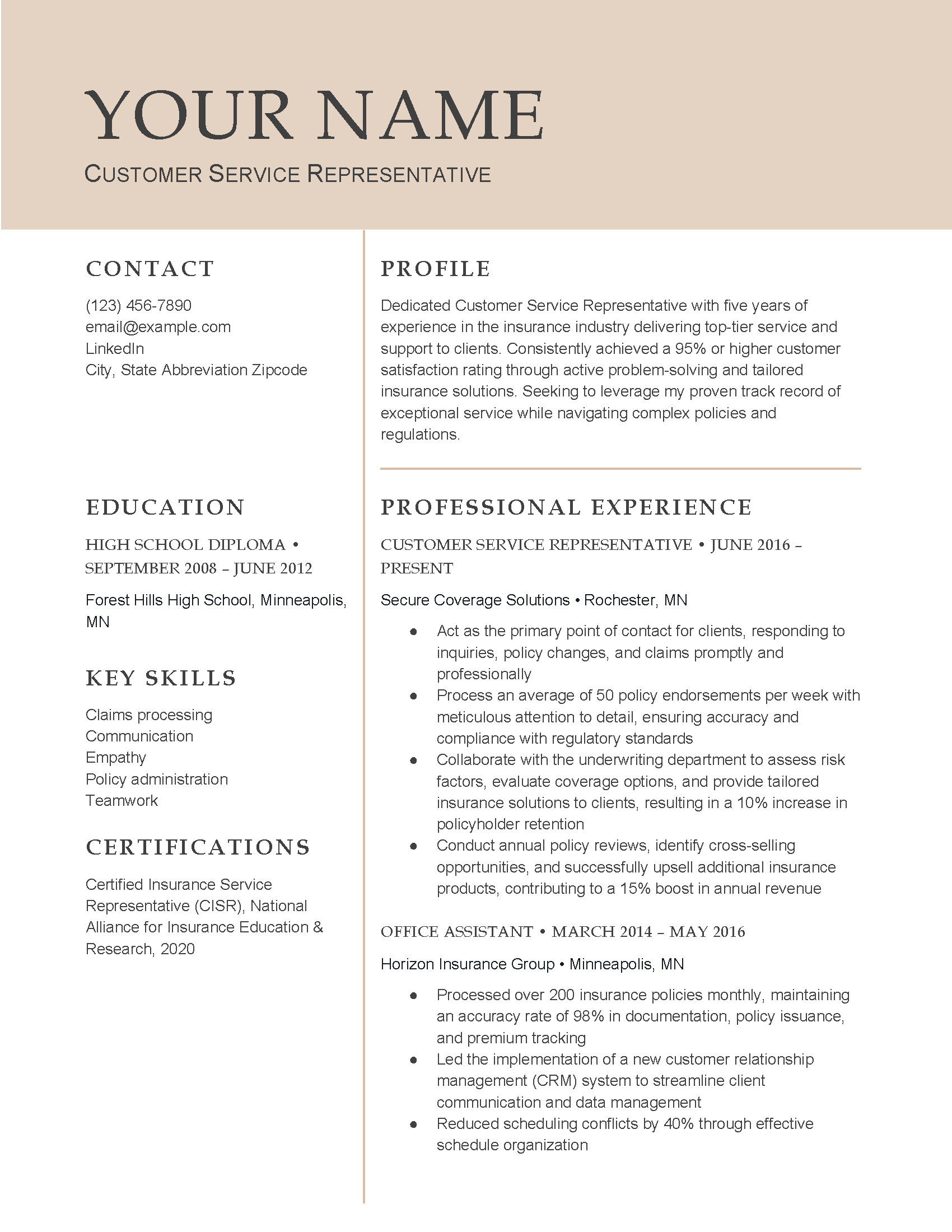 Customer Service Representative Resume Templates And Examples For 2024 customer-service-representative-resume-templates-and-examples-for-2024