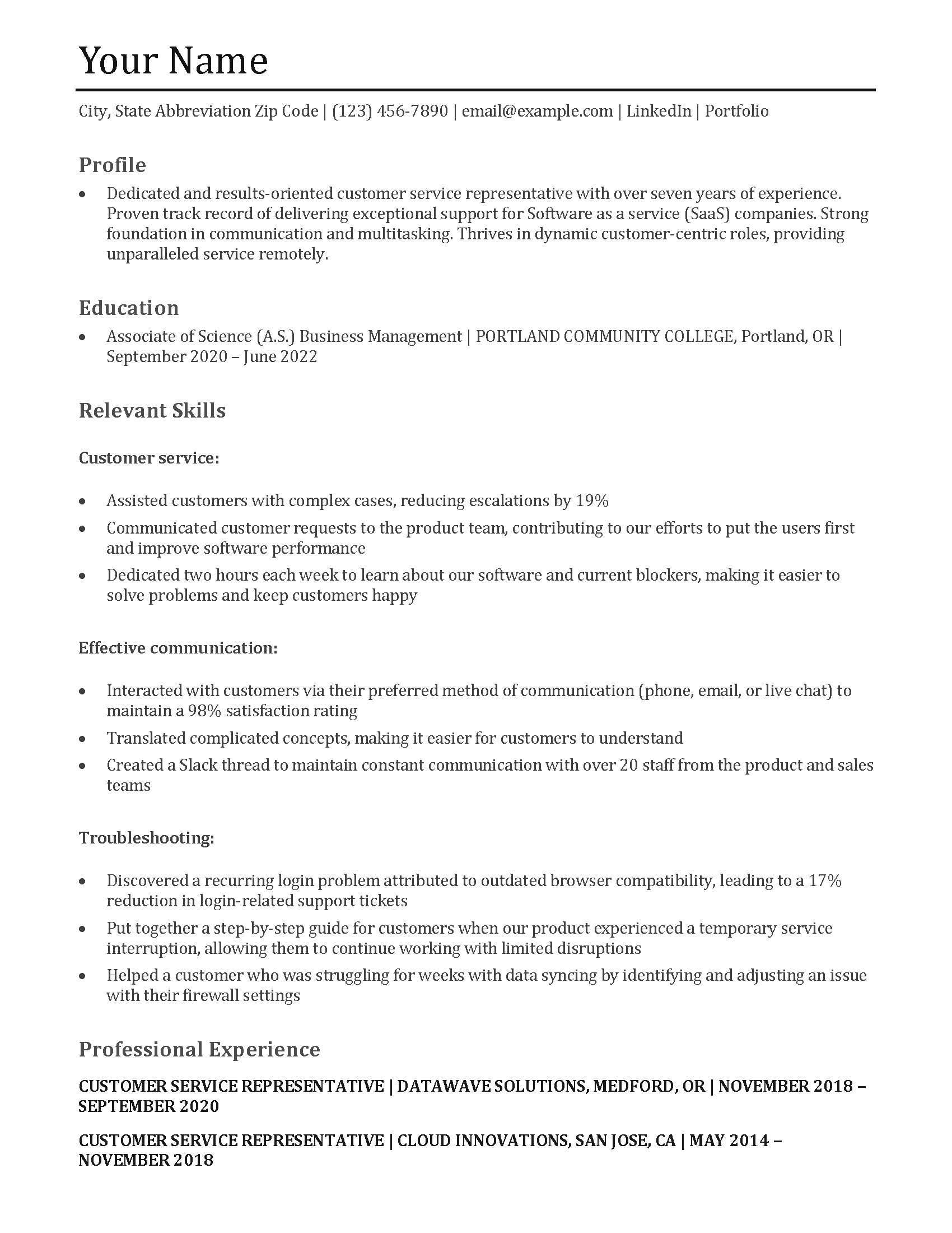 Functional Resume Templates and Examples for 2024