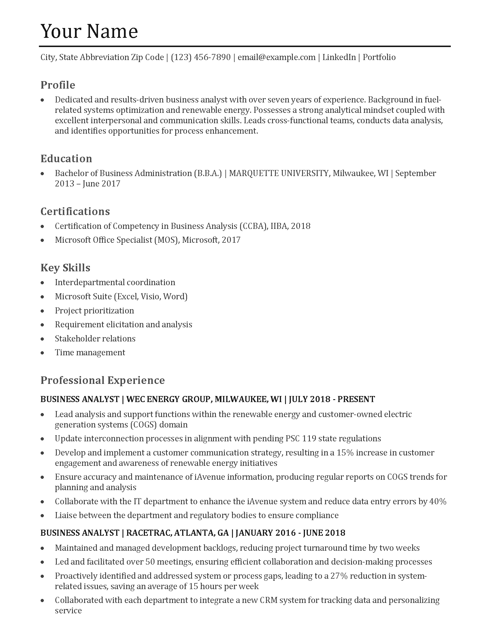 Business Analyst Resume Templates - Business Analyst Resume Templates And Examples Banner Image