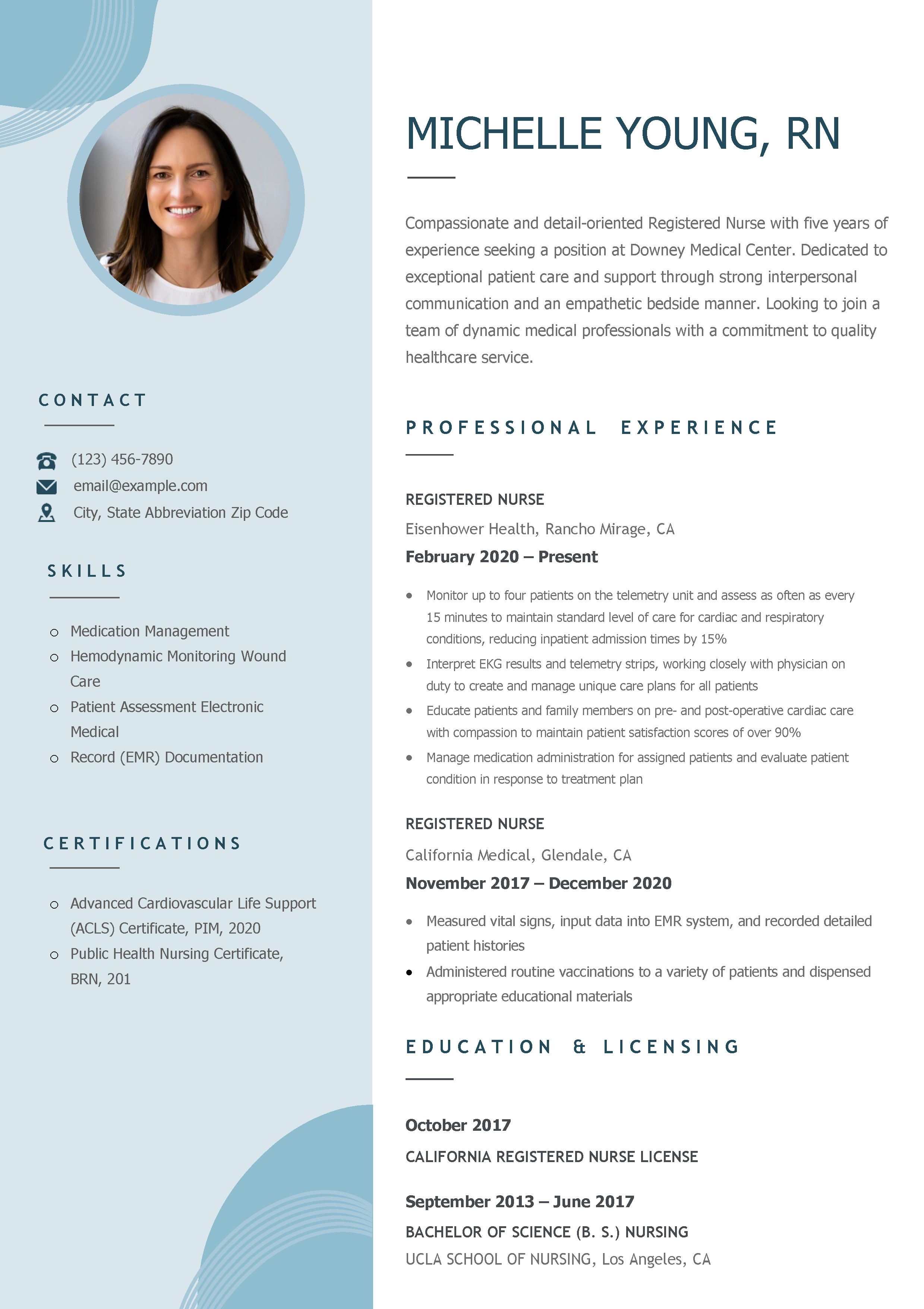 New Grad Nursing Resume Templates - Registered Nurse Resume Template Example 