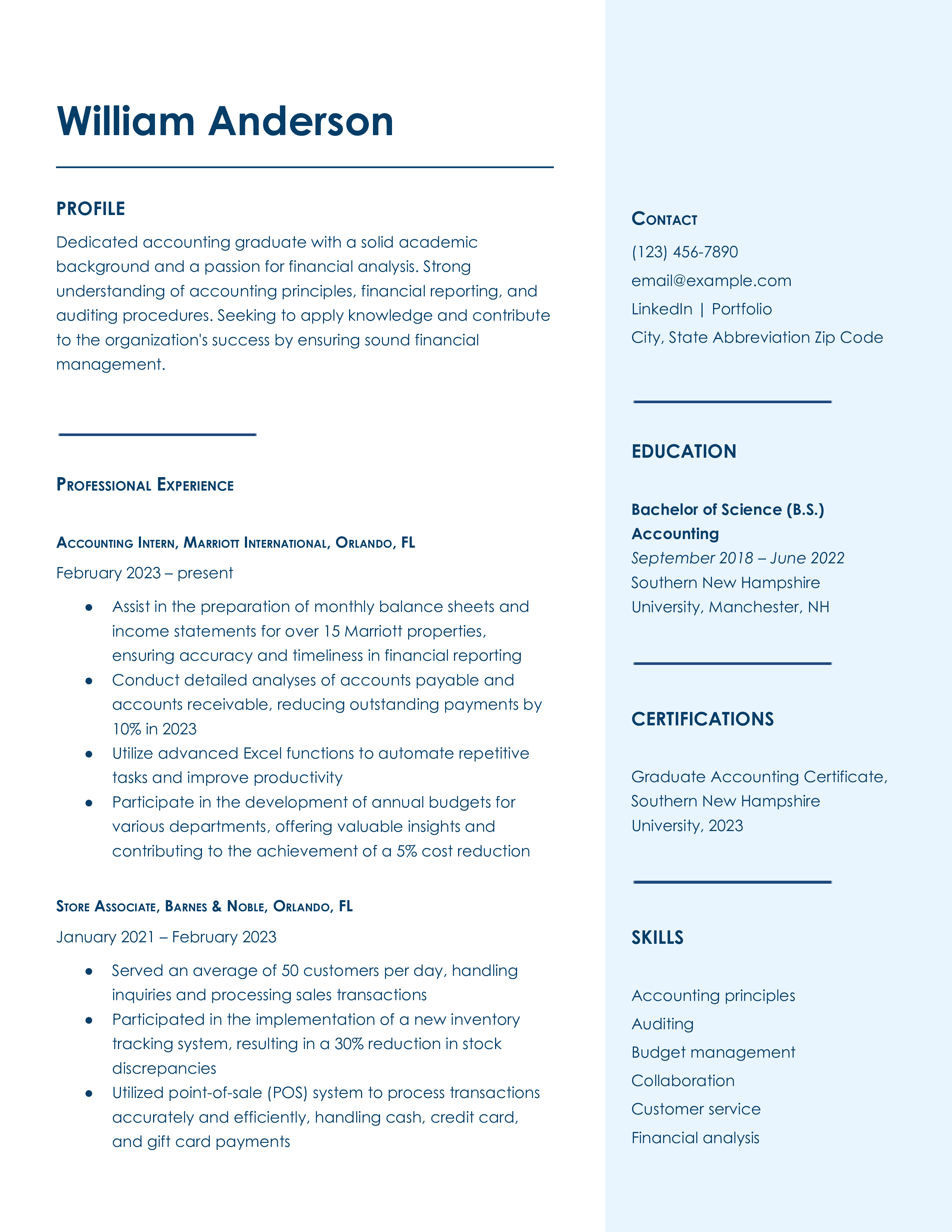College Resume Templates and Examples_Mid-career