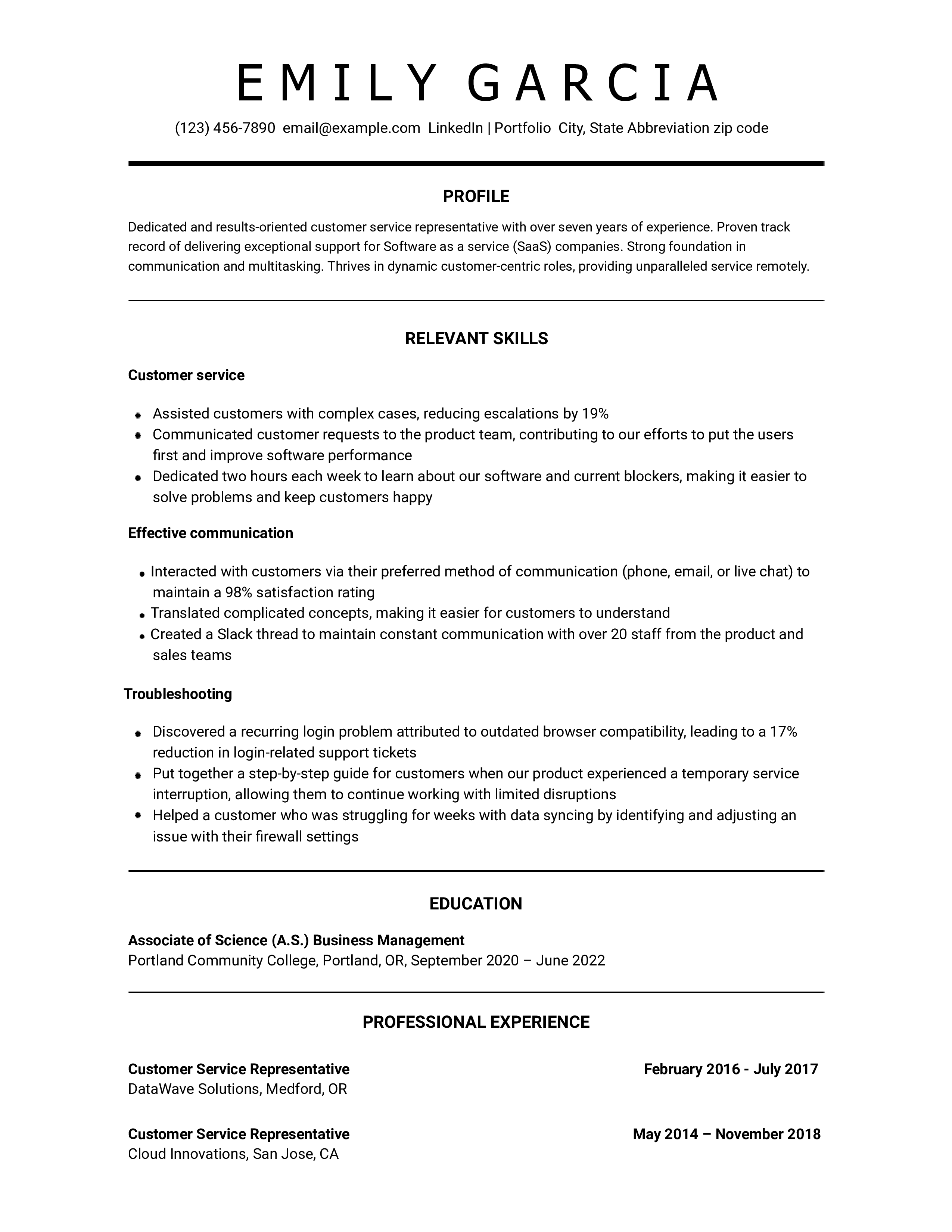 Functional Resume Templates and Examples