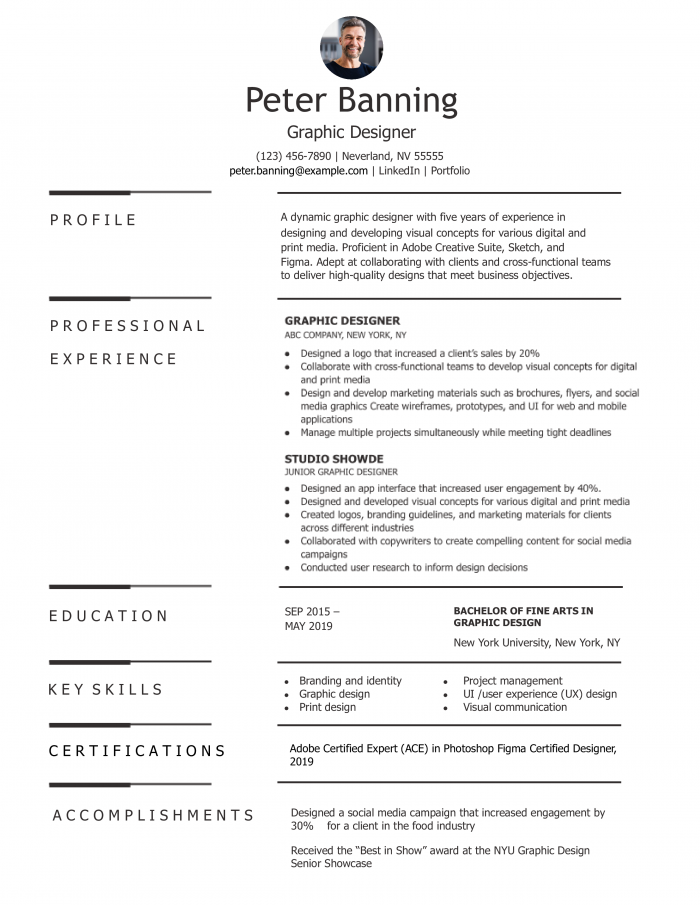 Graphic Design Resume Templates and Examples