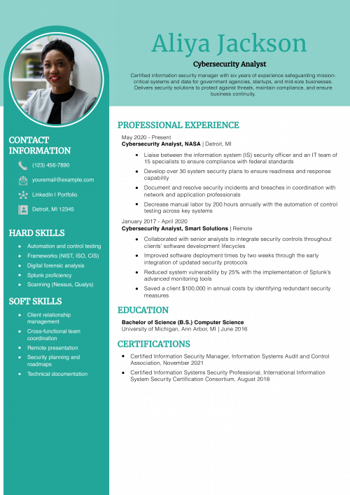 Mid-Career Information Technology Resume Example
