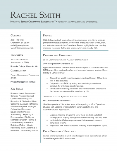 Modern Resume Templates and Examples for 2025