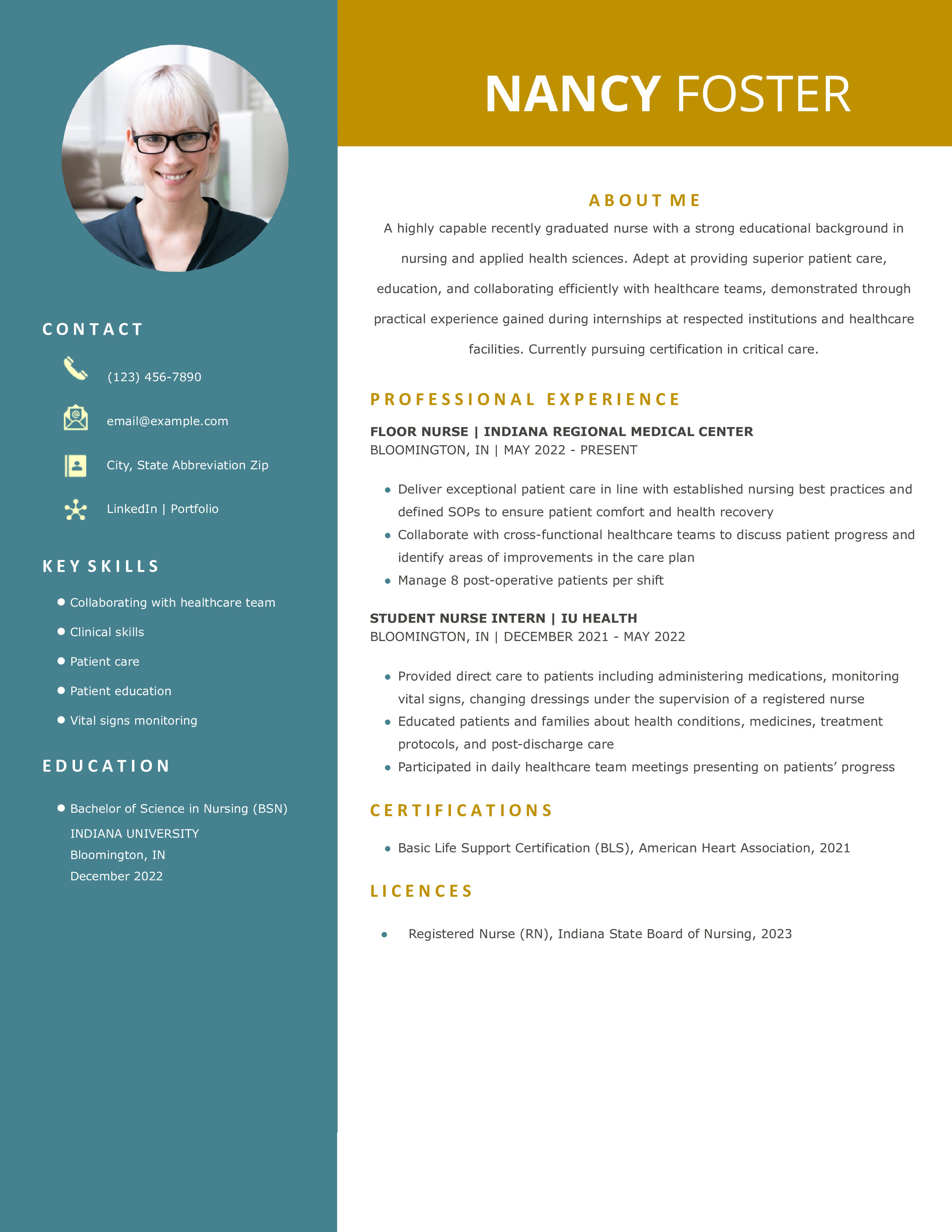 Examples Resumes 1700 Resume Examples - New Grad Nursing Entry Level.pdf 