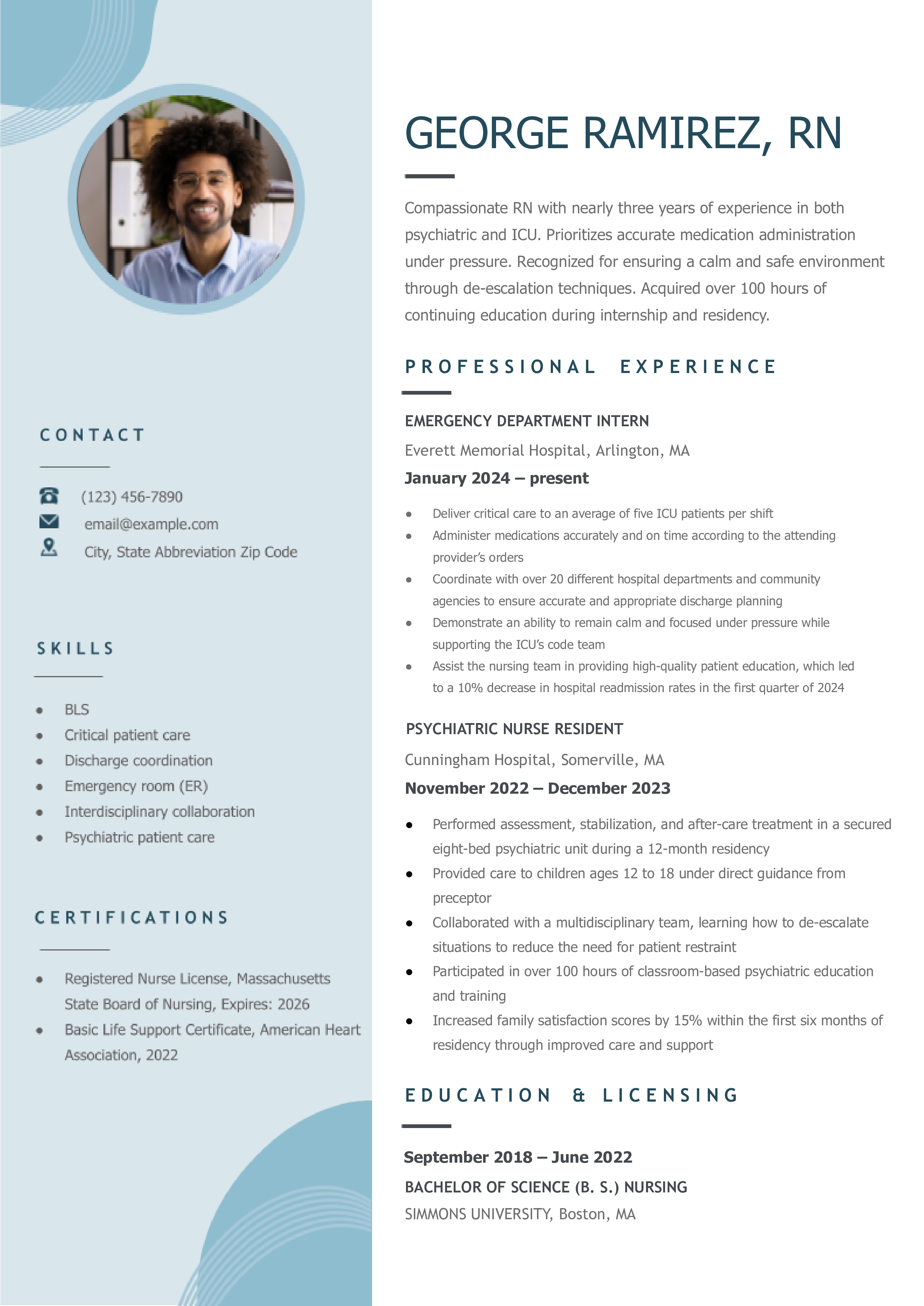 Registered Nurse Resume Examples - Registered Nurse Resume Templates And Examples Entry Level.pdf 