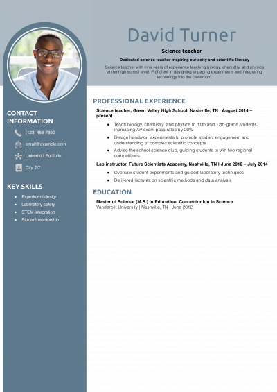 20 Best Science Resume Examples and Templates for 2025