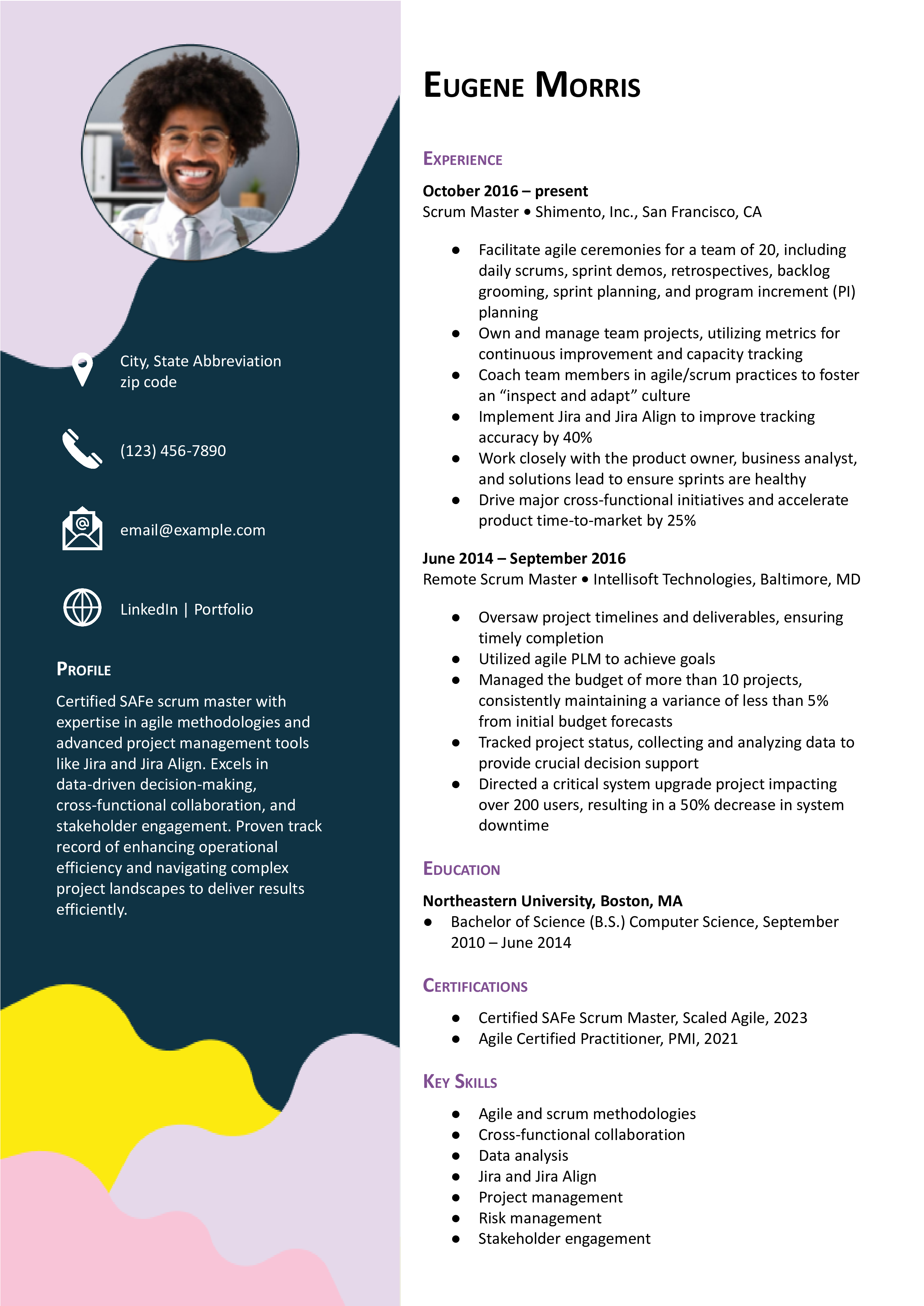 Scrum Master Resume Templates and Examples