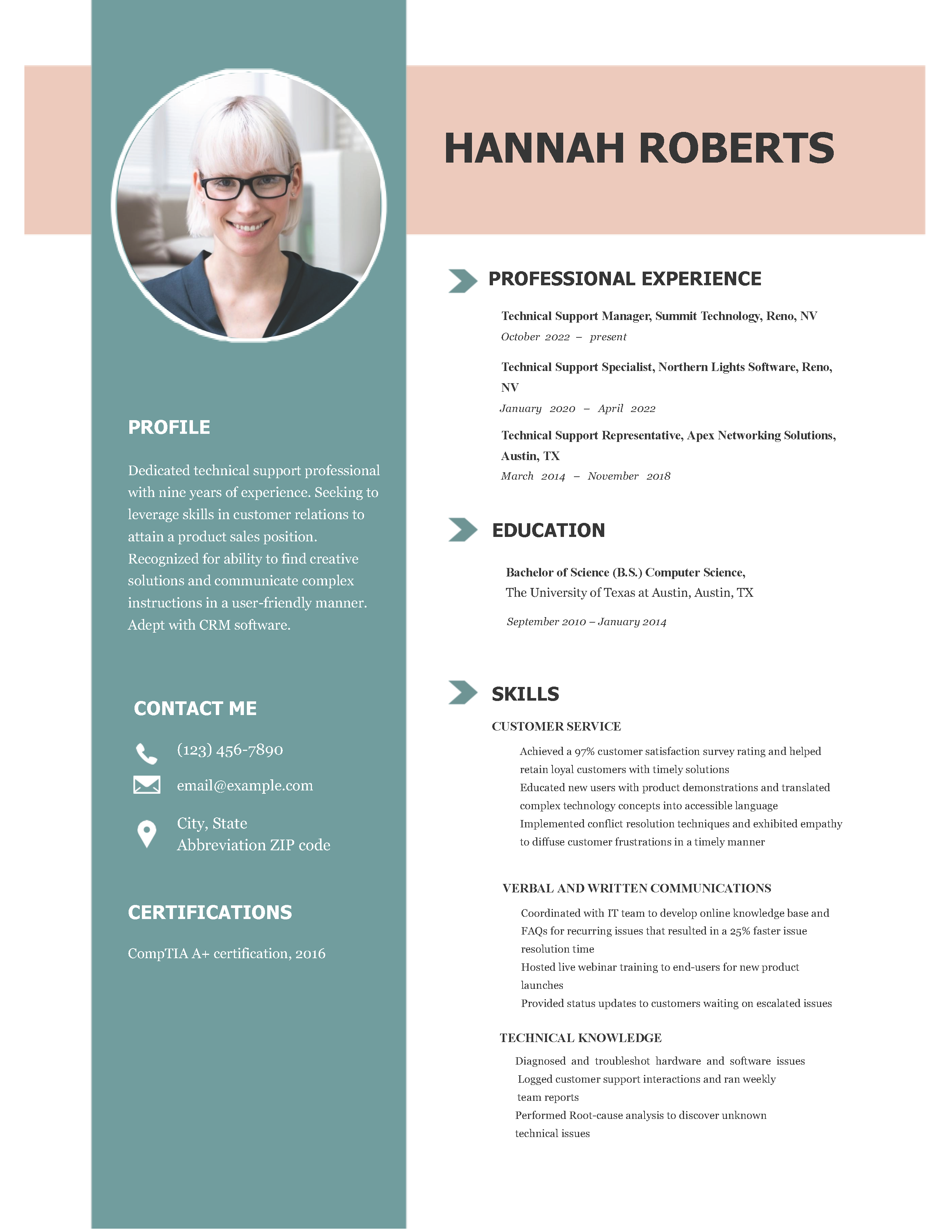 Skills Based Resume Templates and Examples Image
