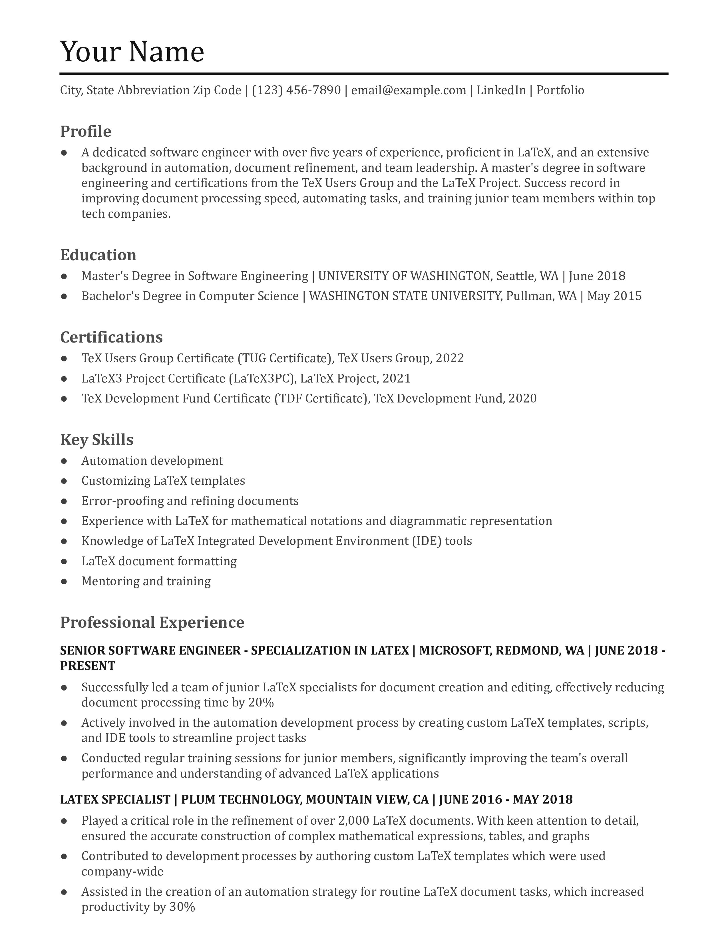LaTeX Editor Resume Examples and - LaTeX Editor Mid Career.pdf 