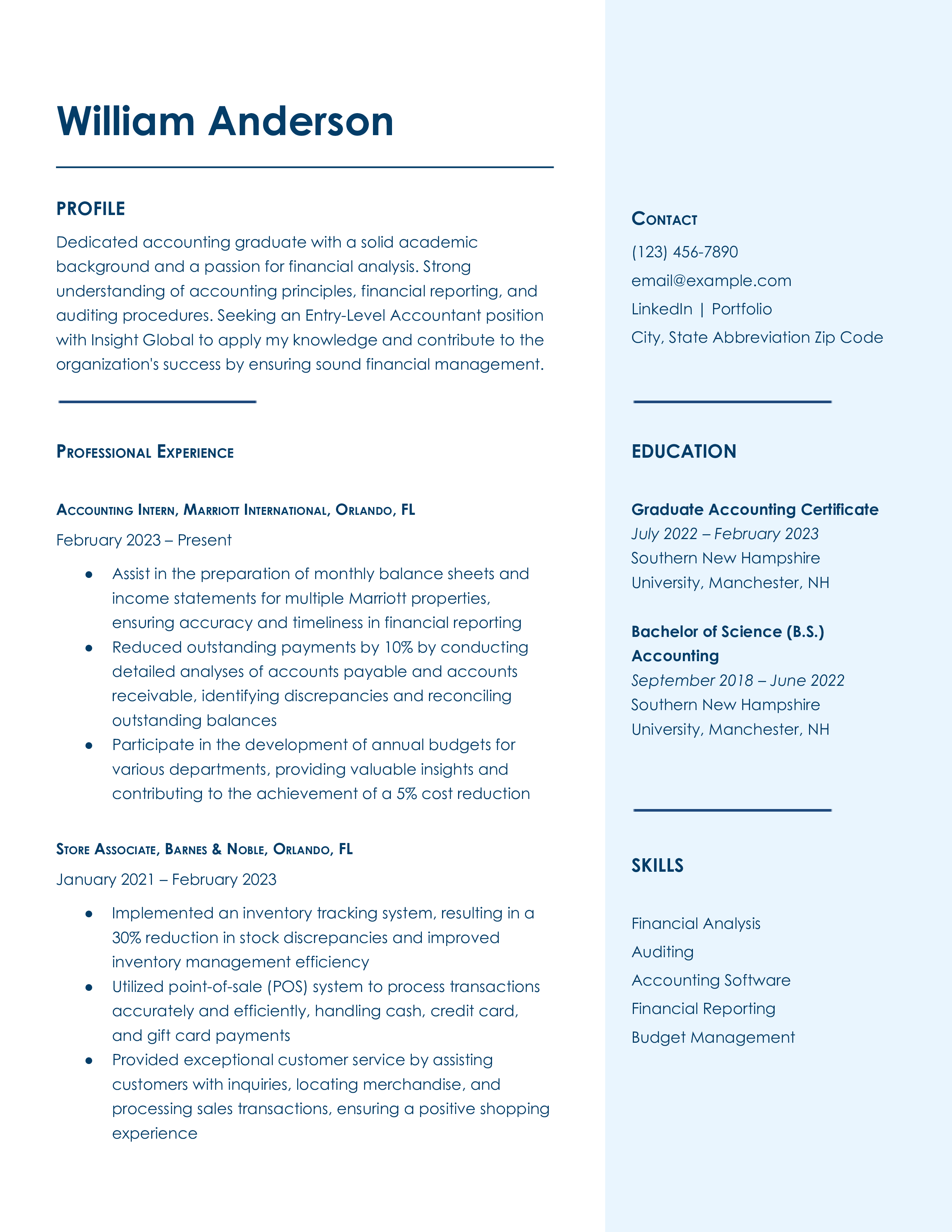 College Resume Templates and Examples