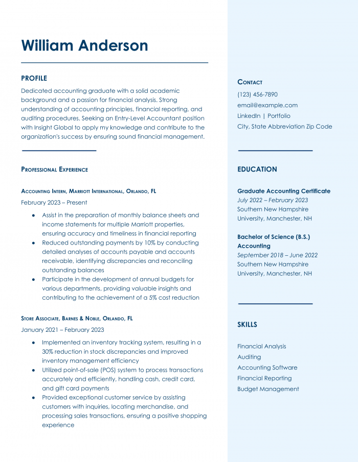 College Resume Templates and Examples