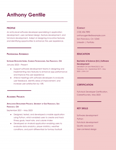 First Resume Examples and Templates for 2025