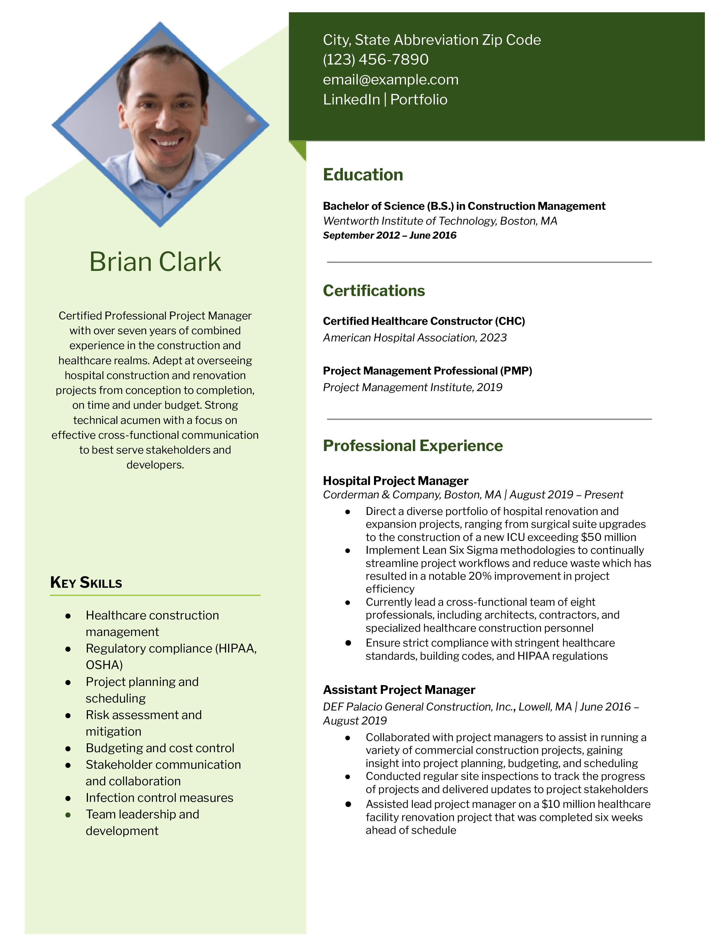 Project Manager Resume Templates and Examples