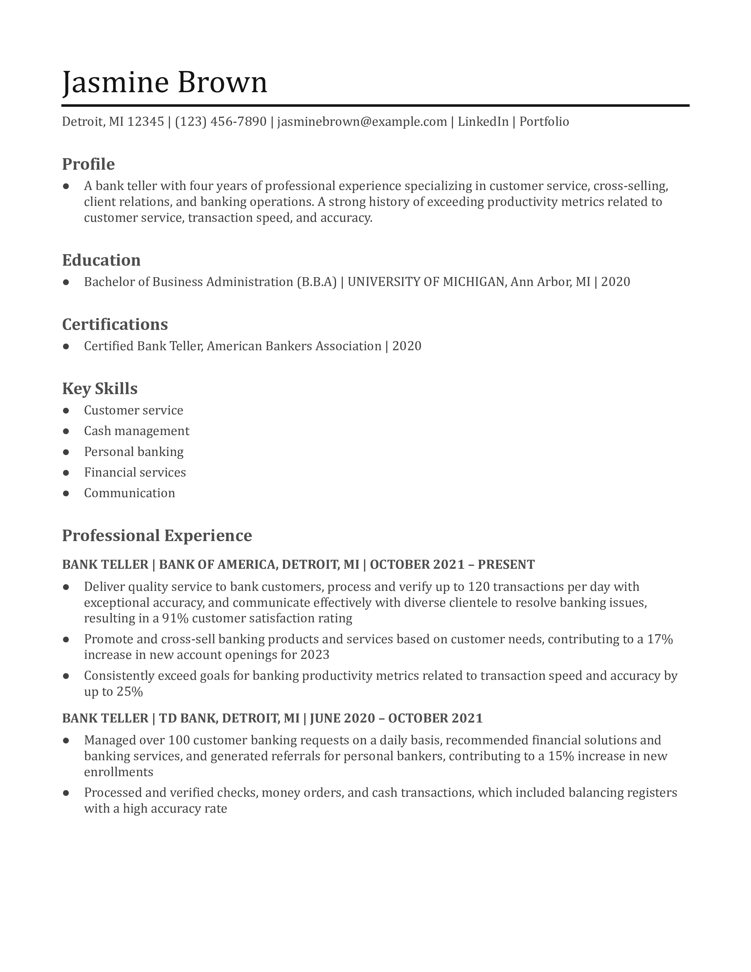 Bank Teller Resume Examples and - Bank Teller Entry Level.pdf 