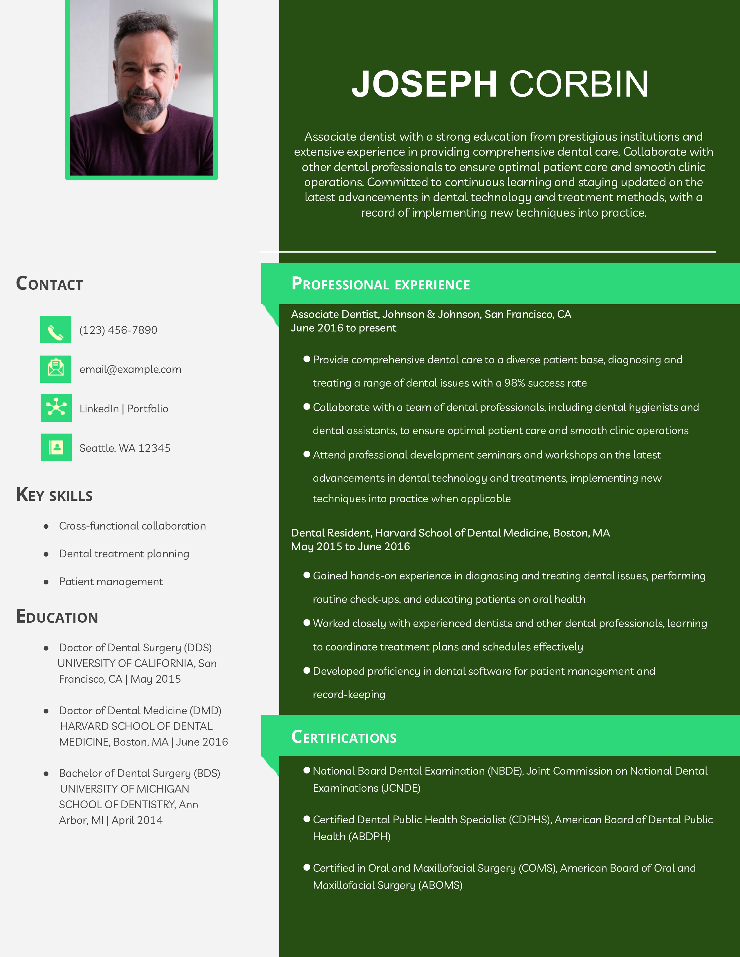 Dentist Resume Examples and Templates for 2024