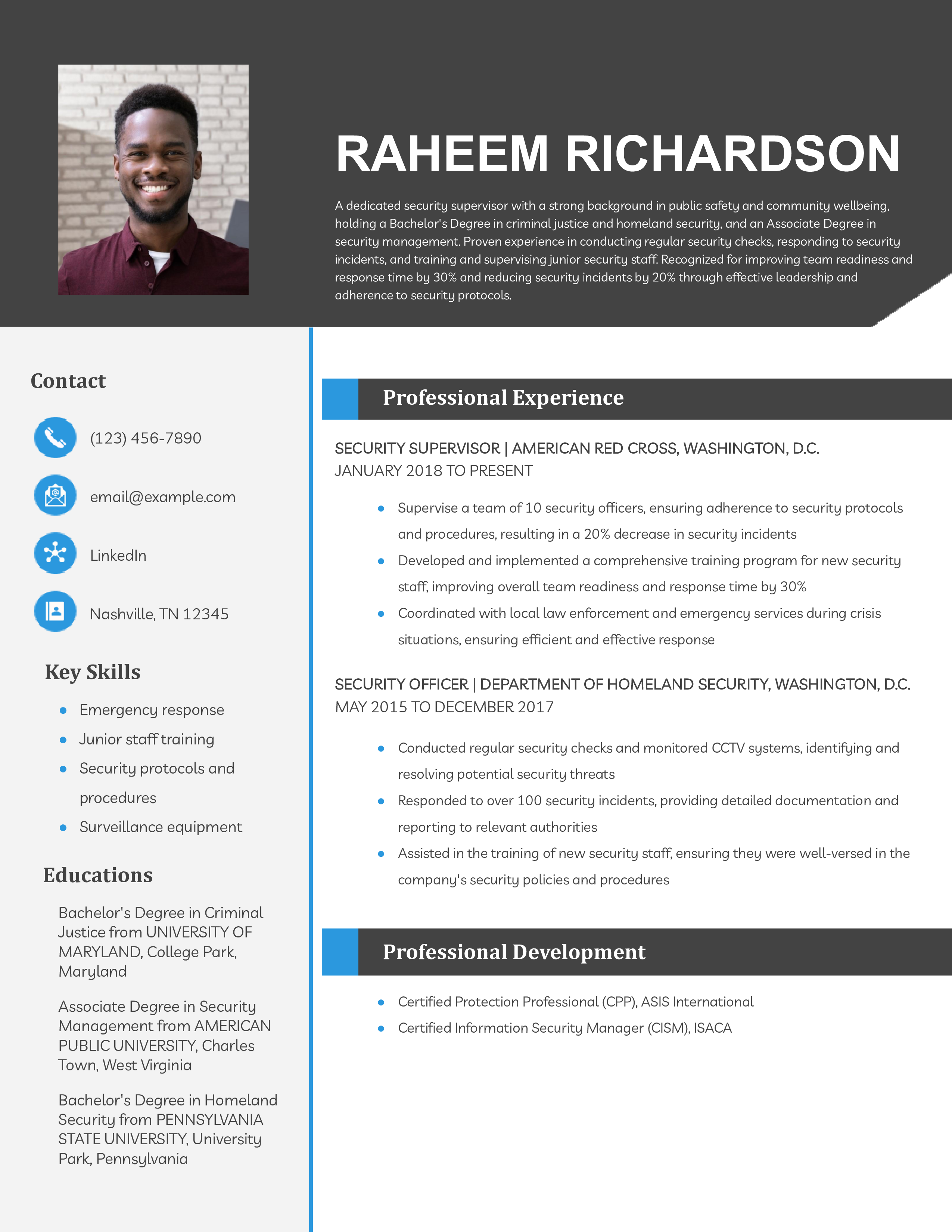 Security Officer Resume Examples and Templates