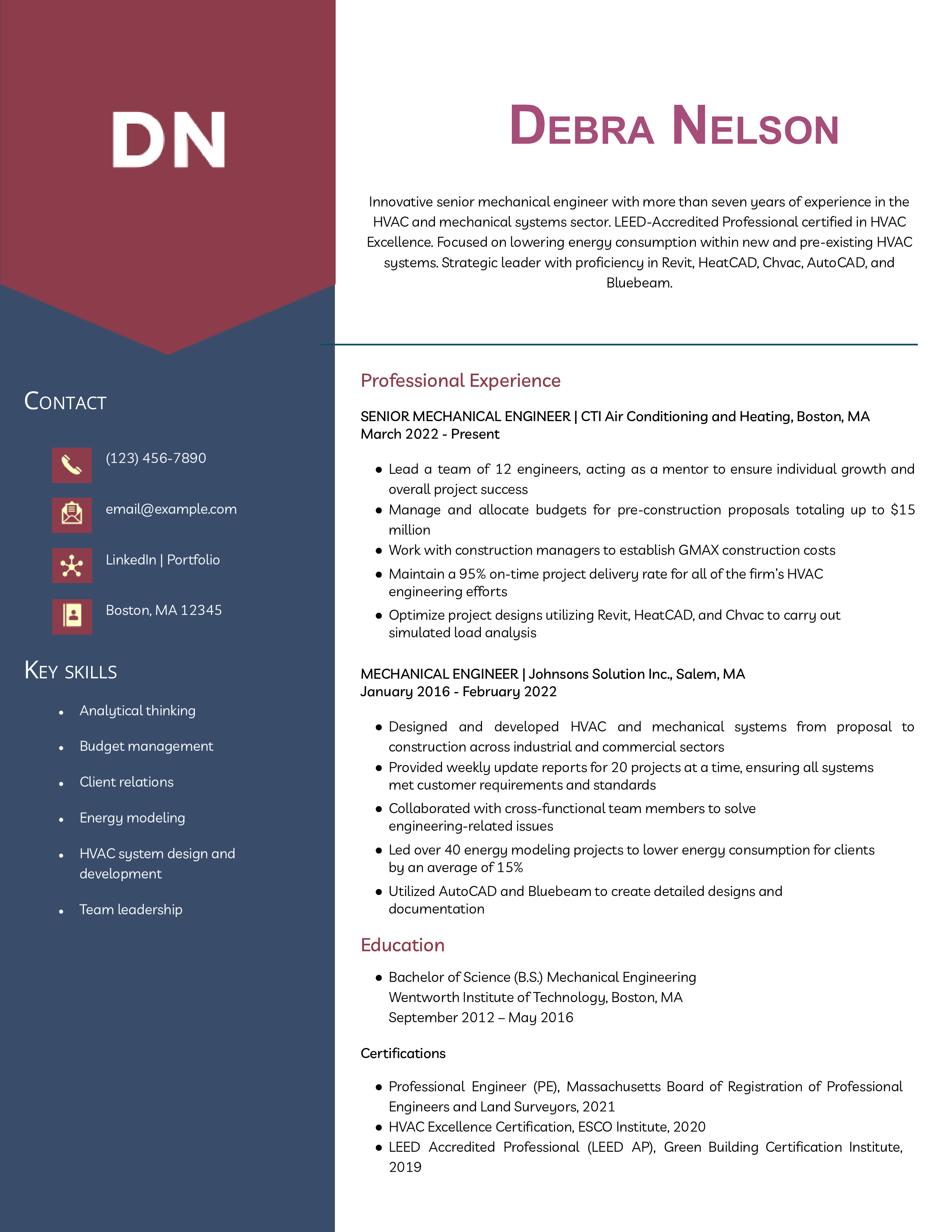Mechanical Engineer Resume Template Example (file _ make a copy)