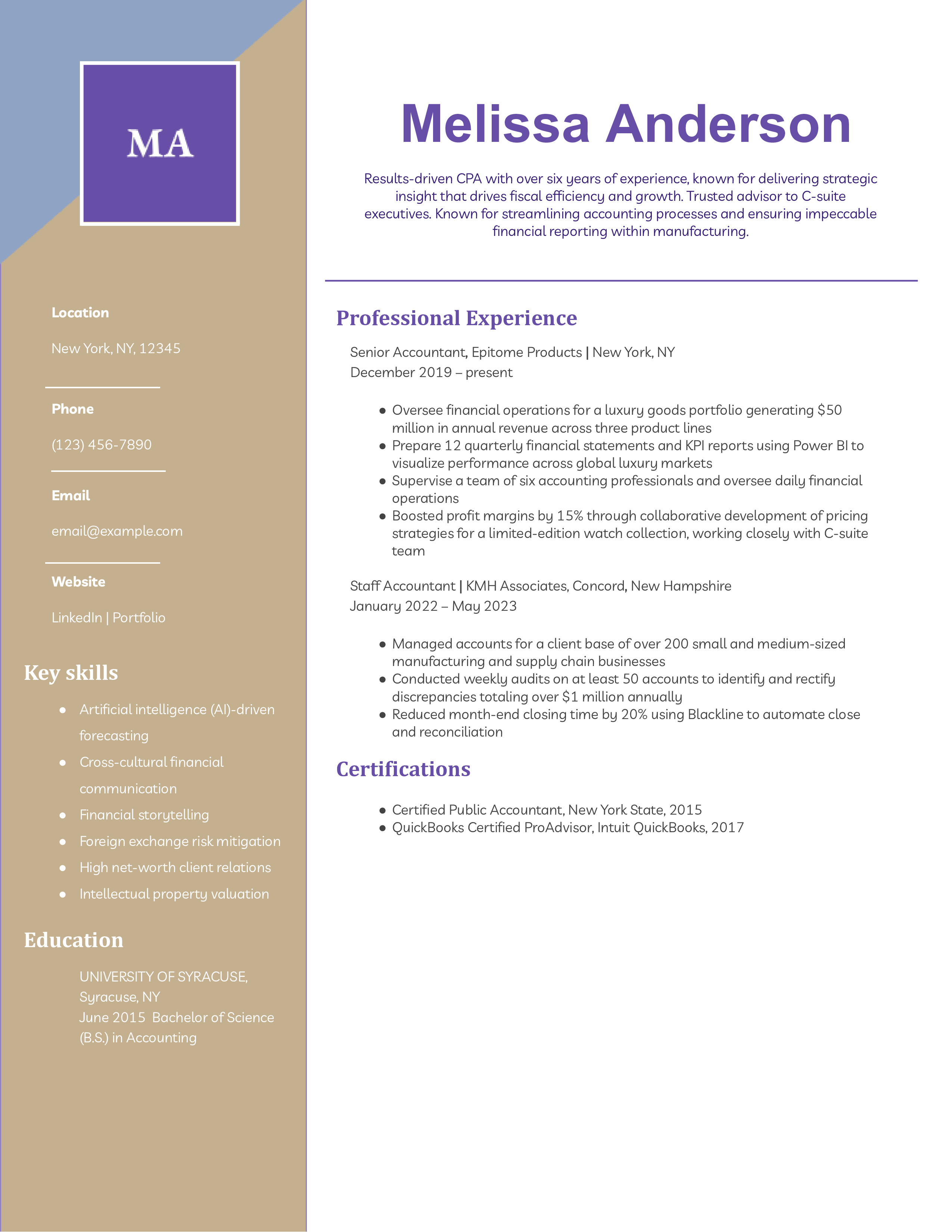 Mid Level Accountant Resume Example (file _ make a copy)