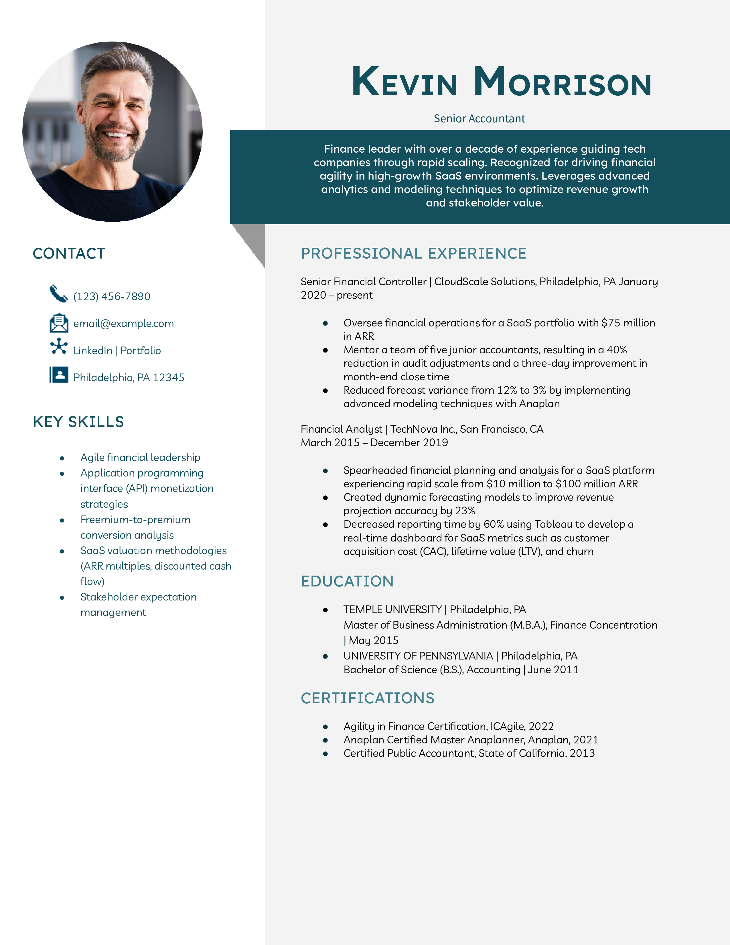 Senior Level Accountant Resume Template Example (file _ make a copy)