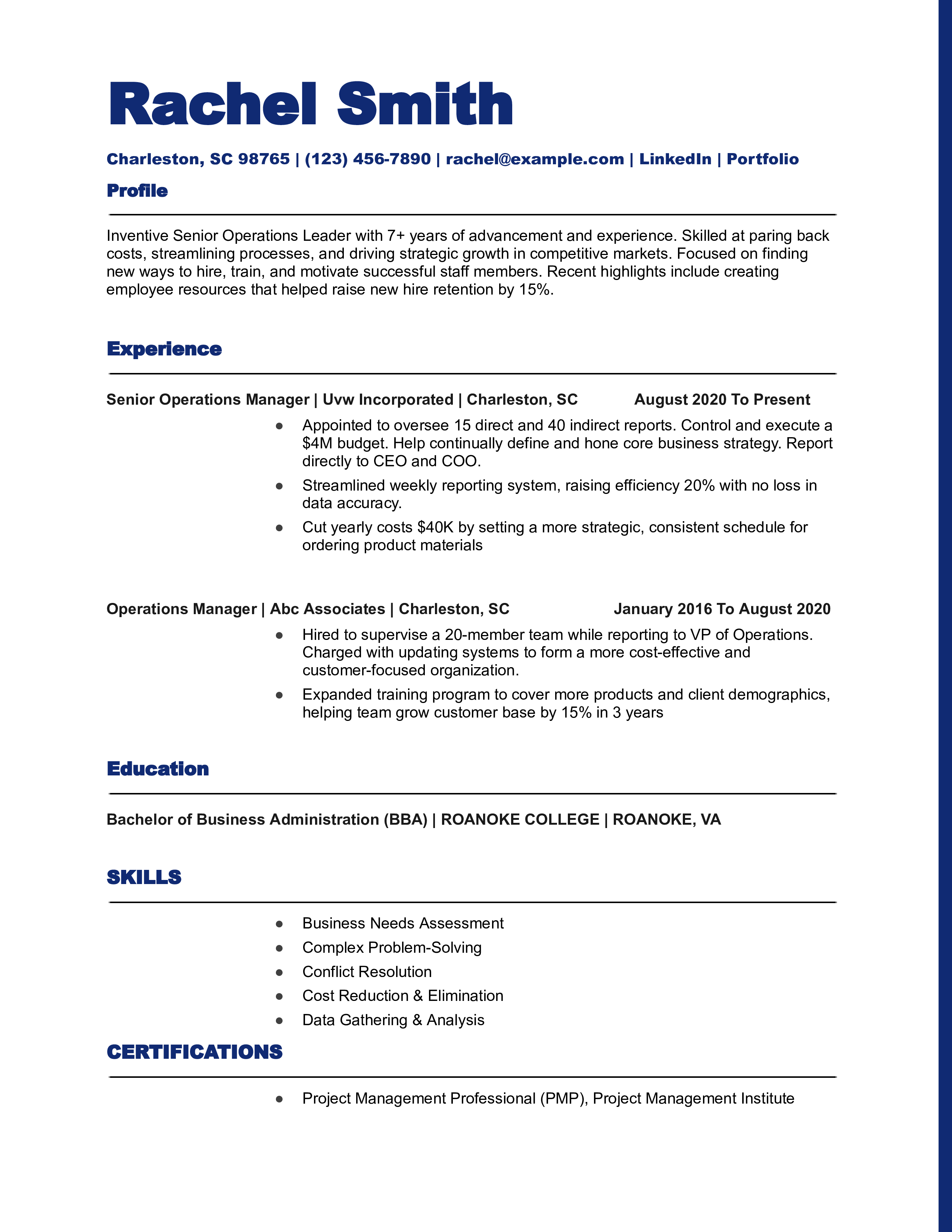ATS Friendly Modern Resume Template