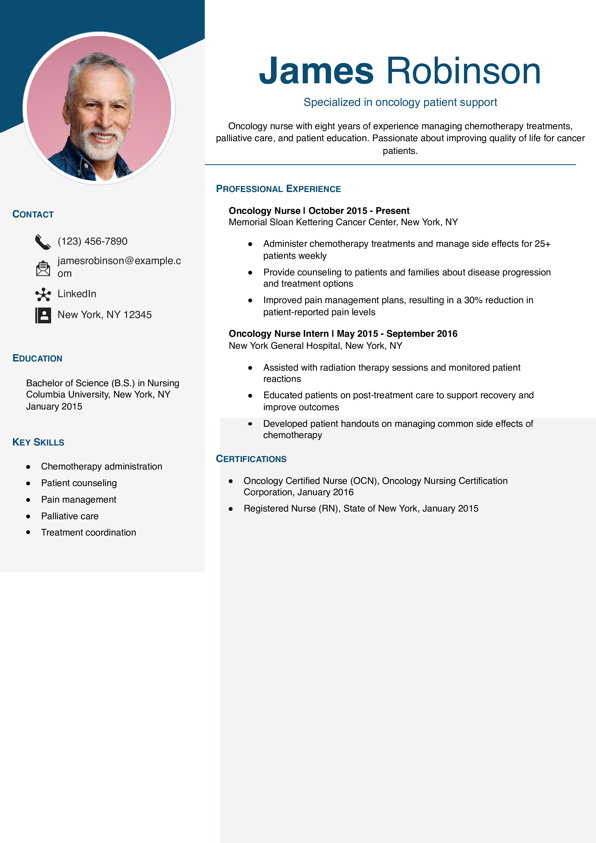 Case Management Nurse Resume Example