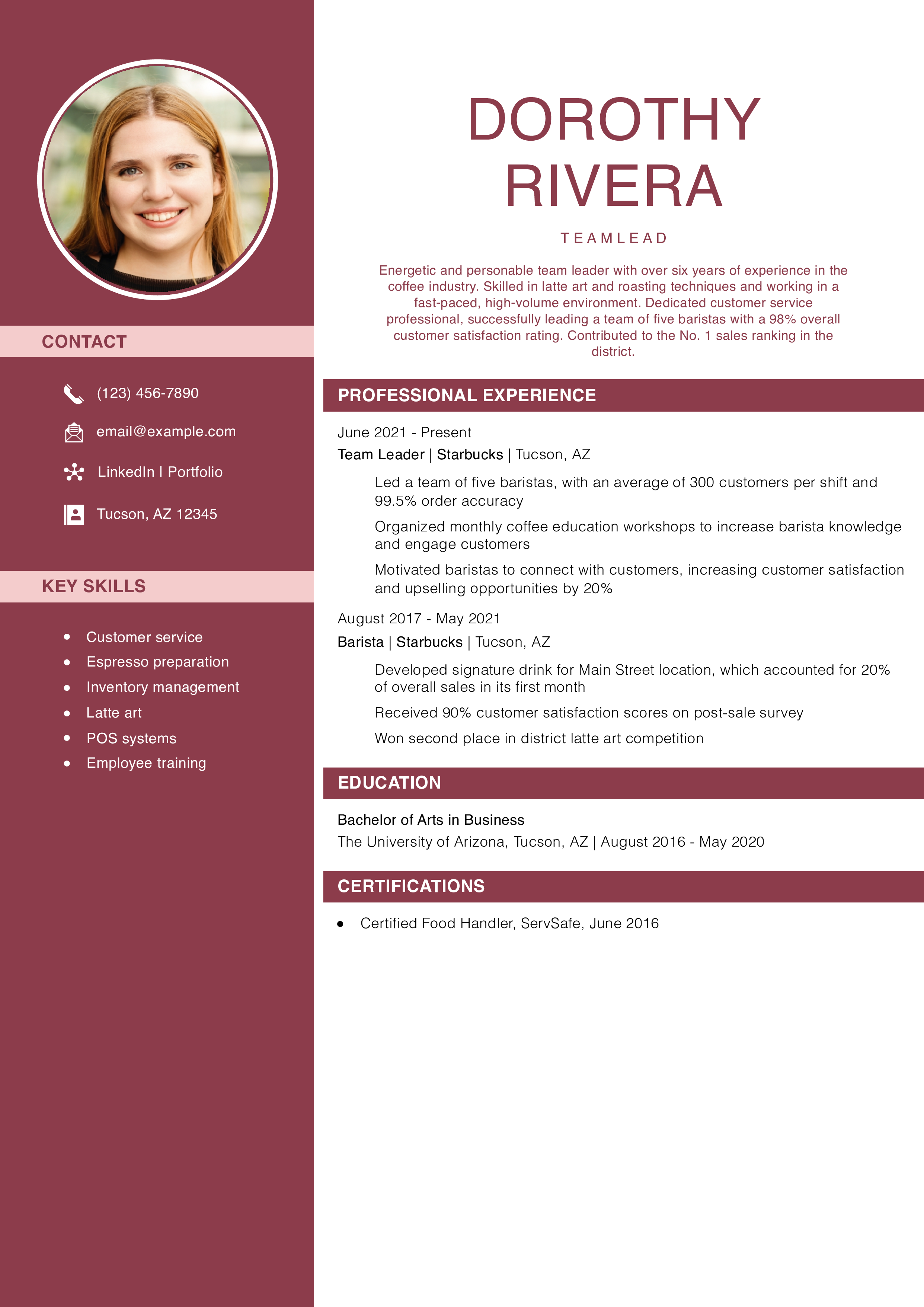 General (Universal) Resume Examples and Templates