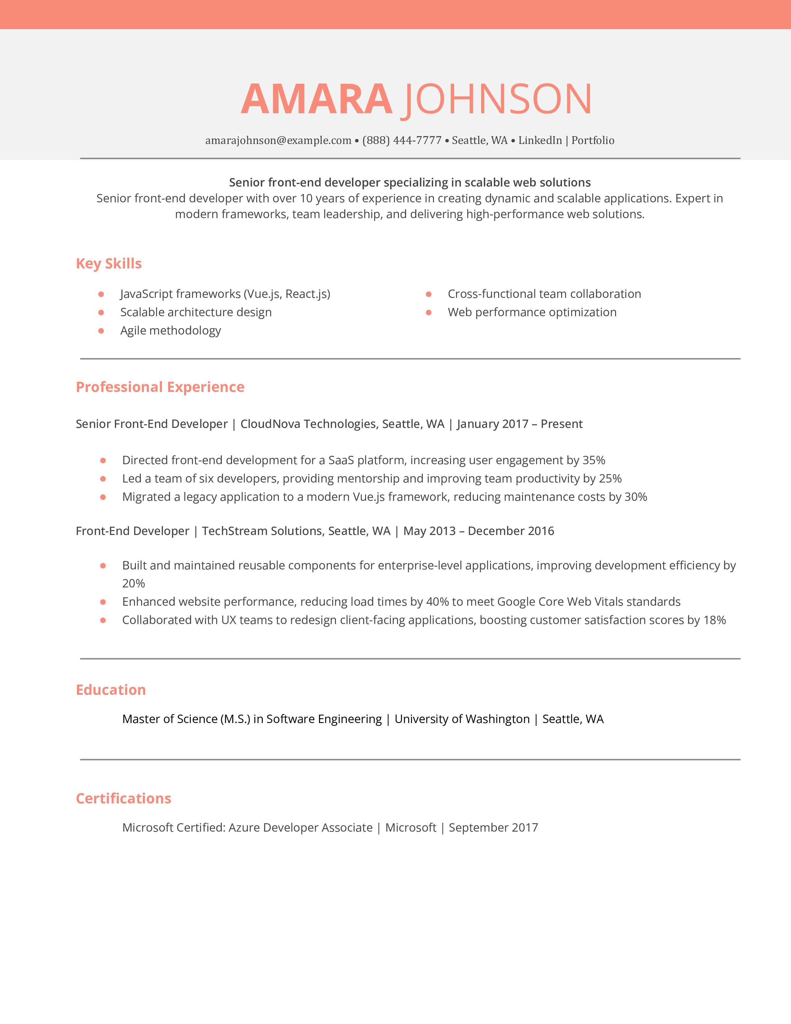 Senior Front-End Developer Resume Example (1)