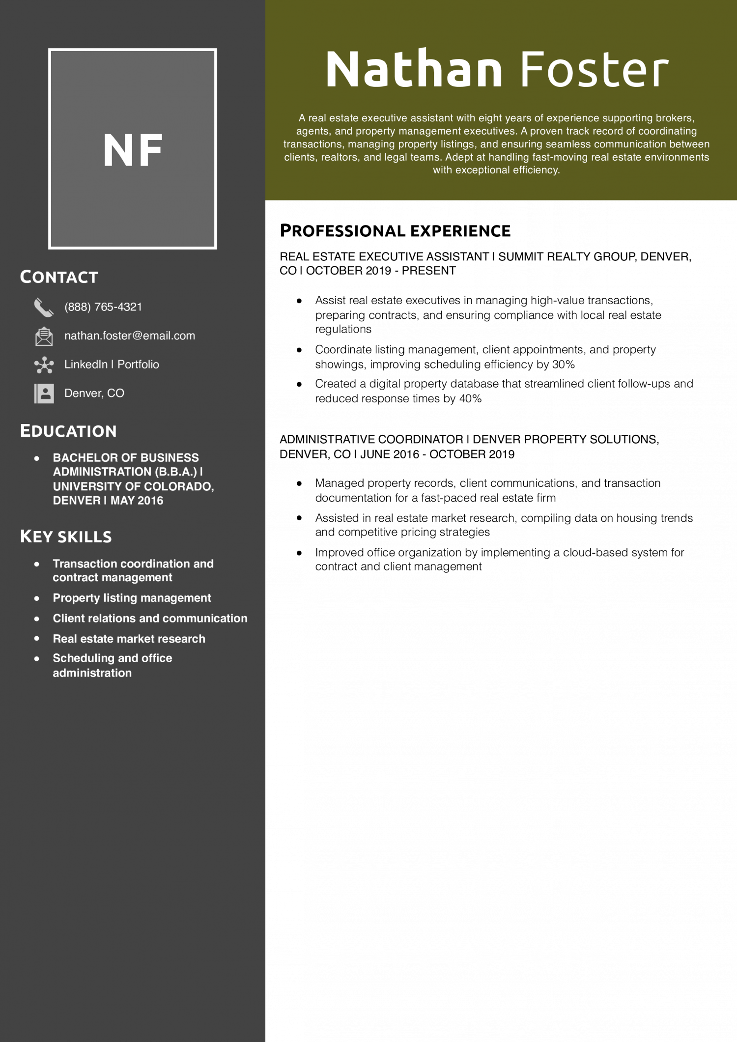 Real Estate Executive Assistant