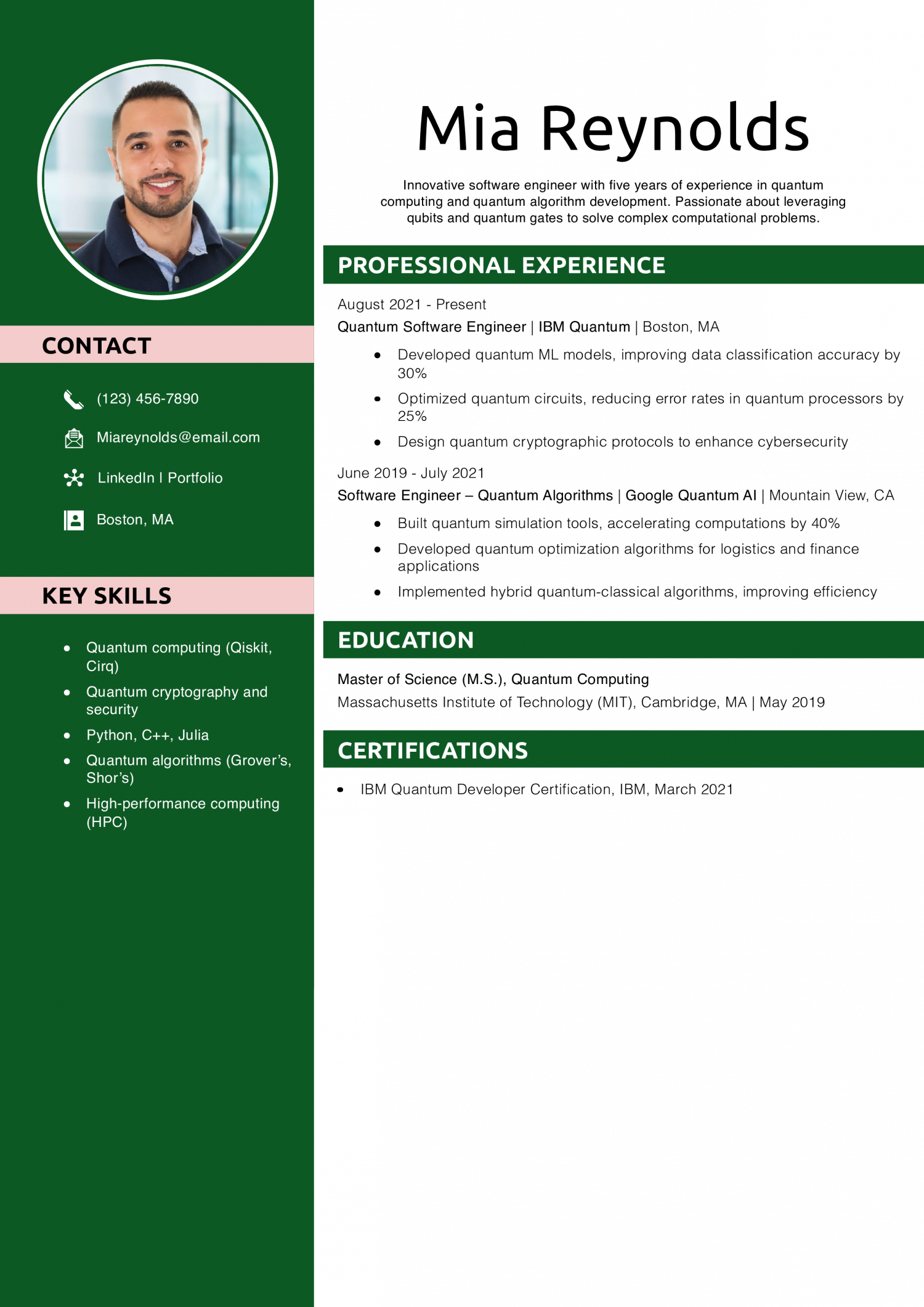  Quantum Software Engineer