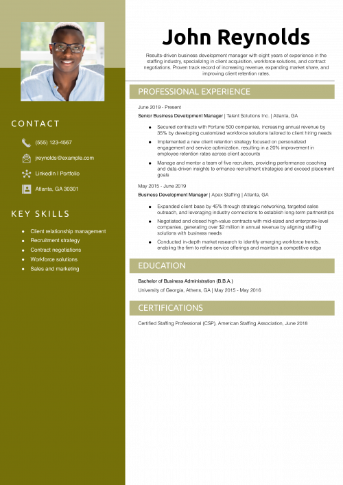 Business Development Manager Staffing