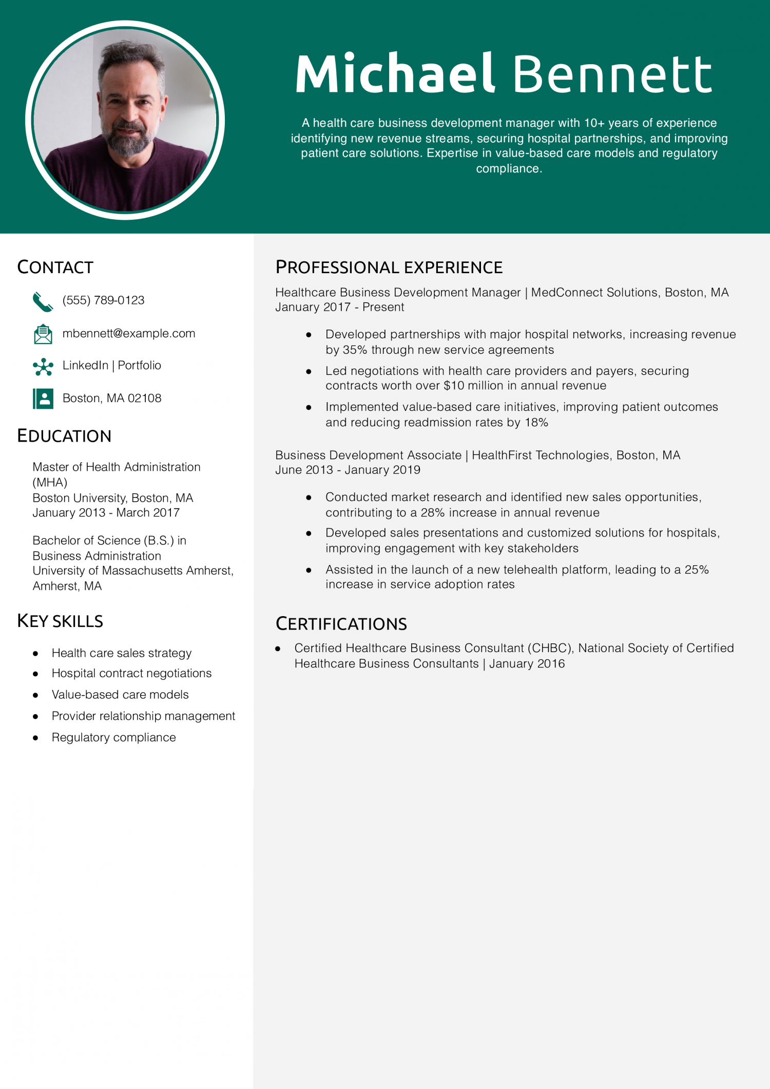 Health Care Business Development Manager