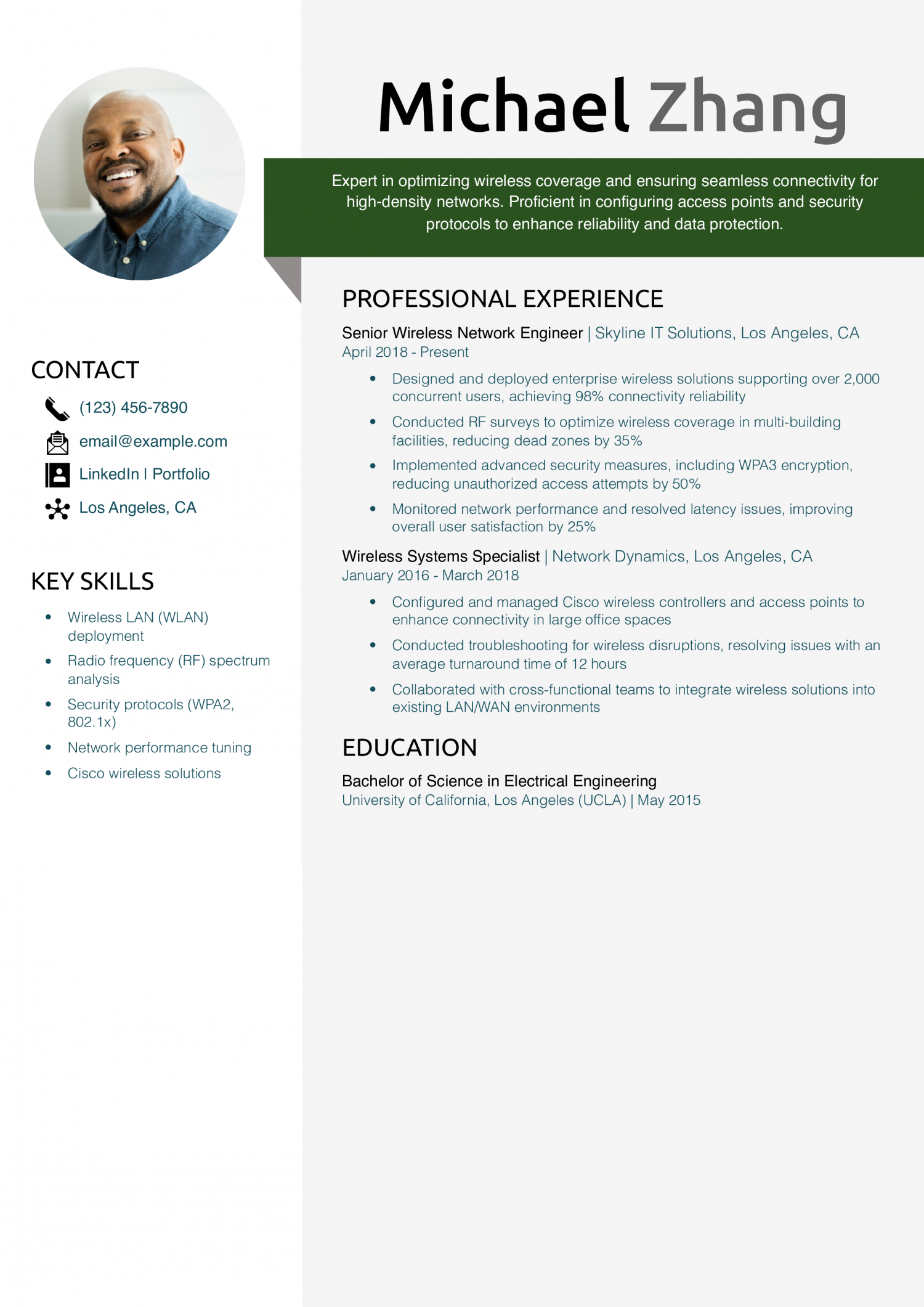 Wireless network engineer