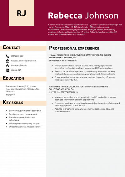 Human Resources Executive Assistant