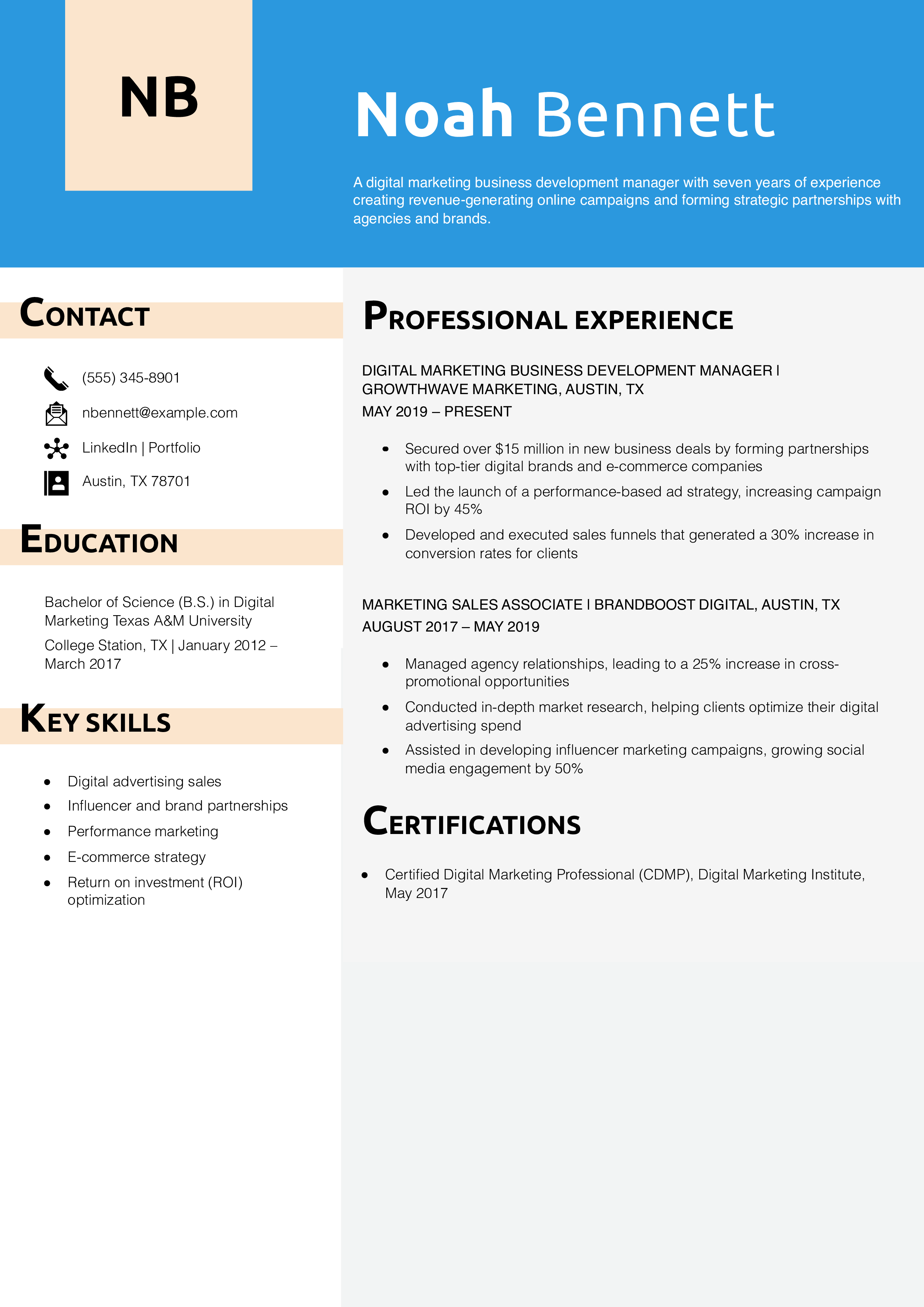 Digital Marketing Business Development Manager
