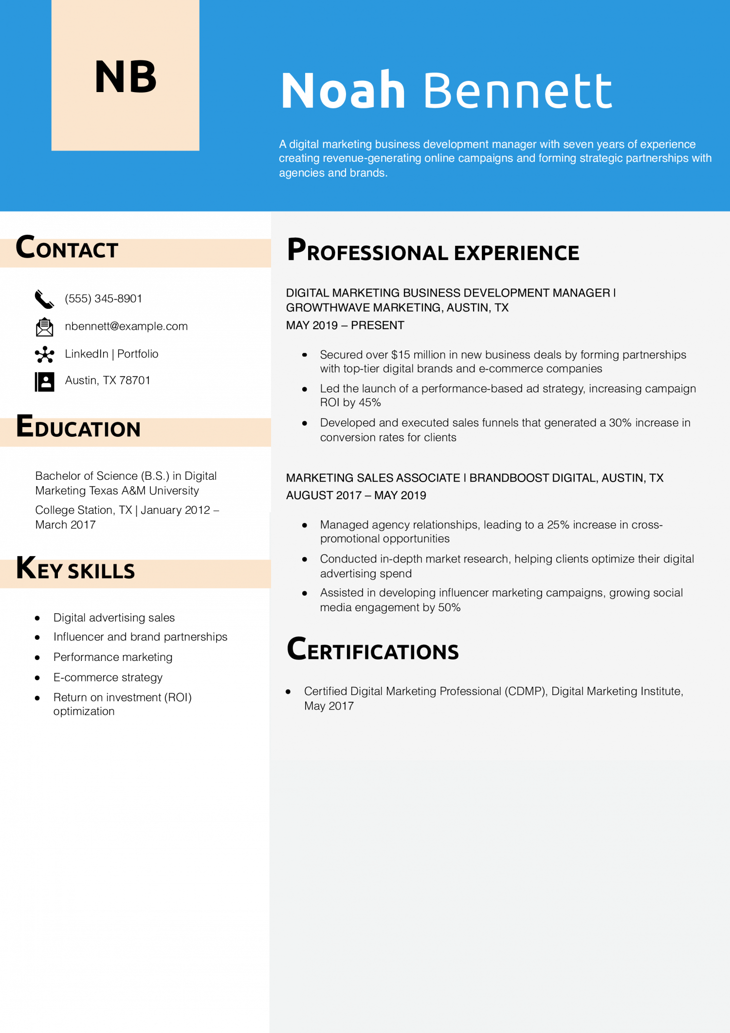 Digital Marketing Business Development Manager
