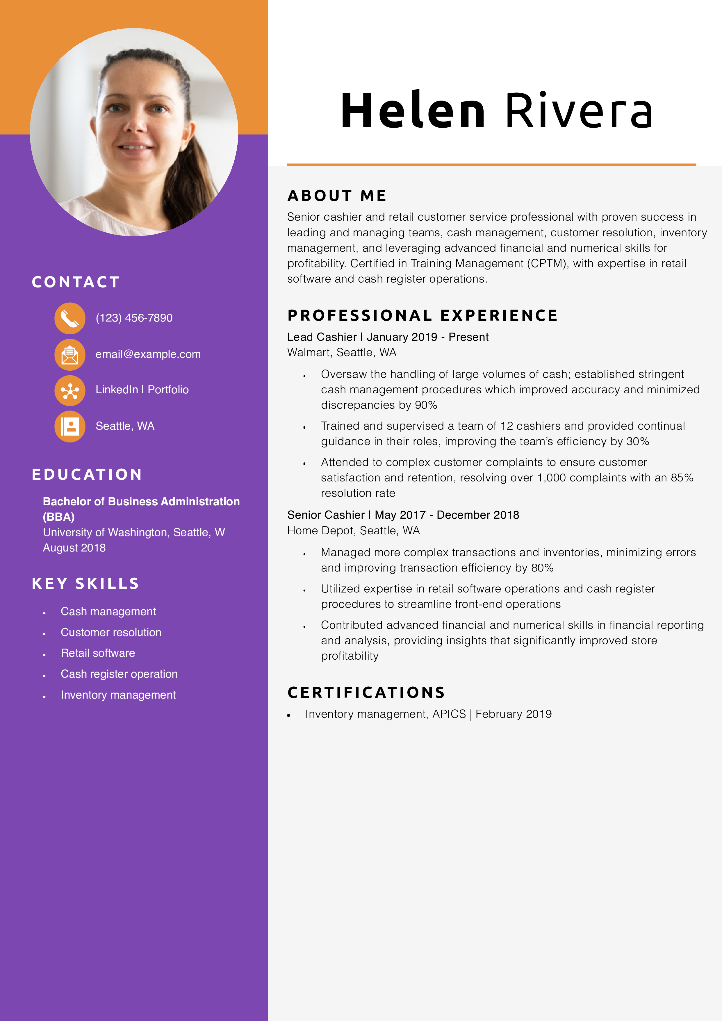 Cashier resume examples and templates for 2025 resumetemplates