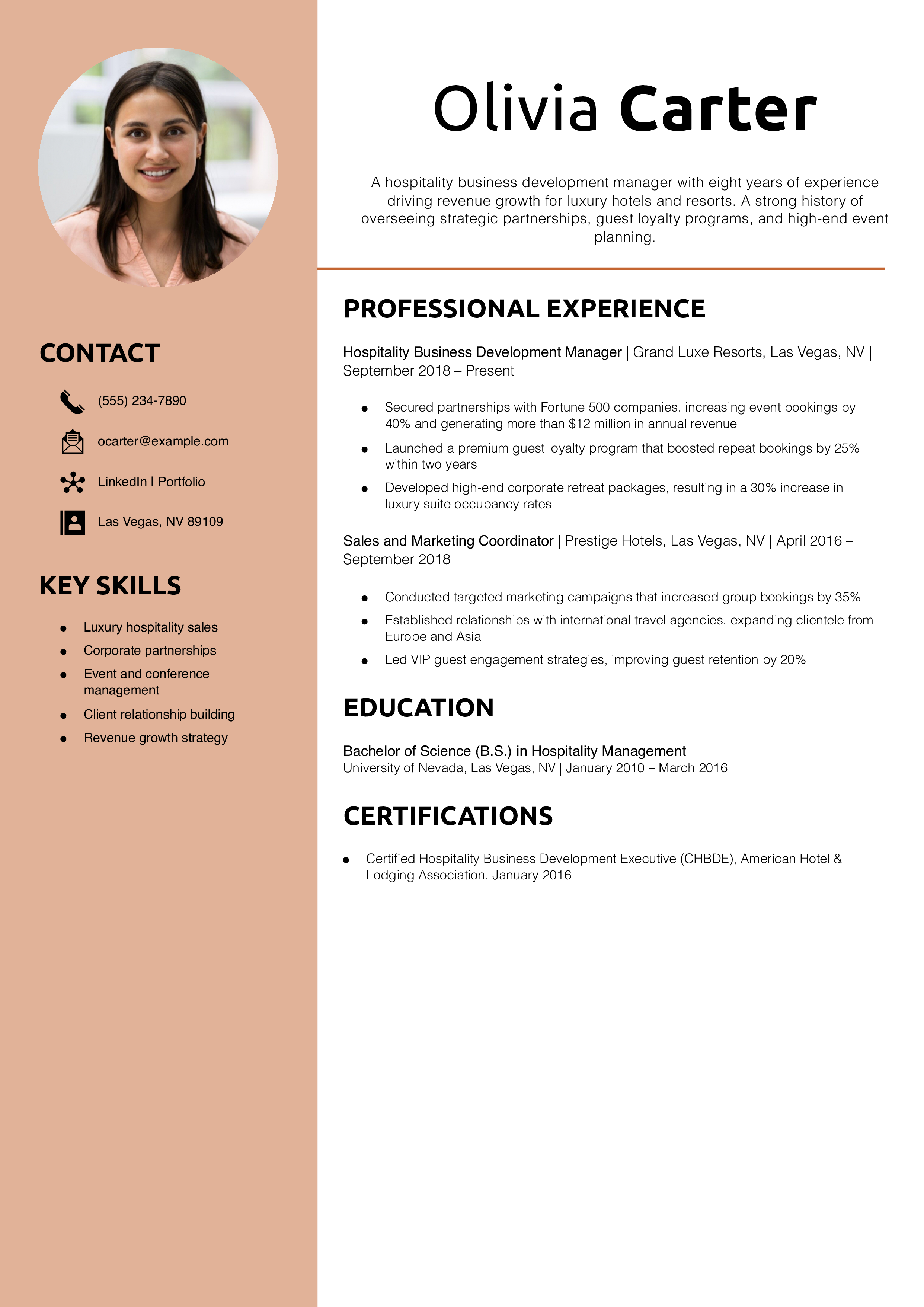 Hospitality Business Development Manager