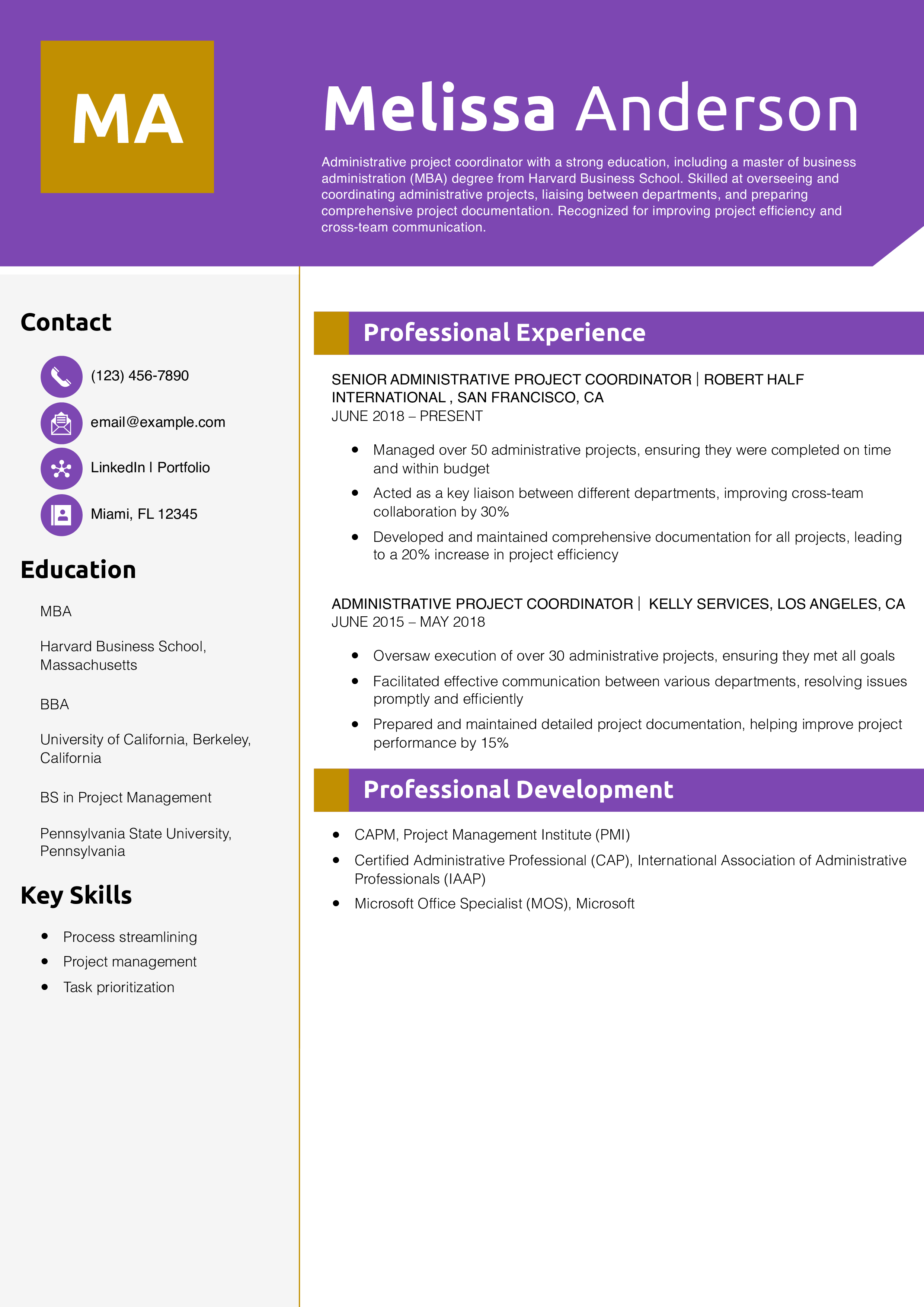 Administrative Project Coordinator