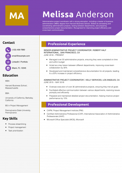Administrative Project Coordinator