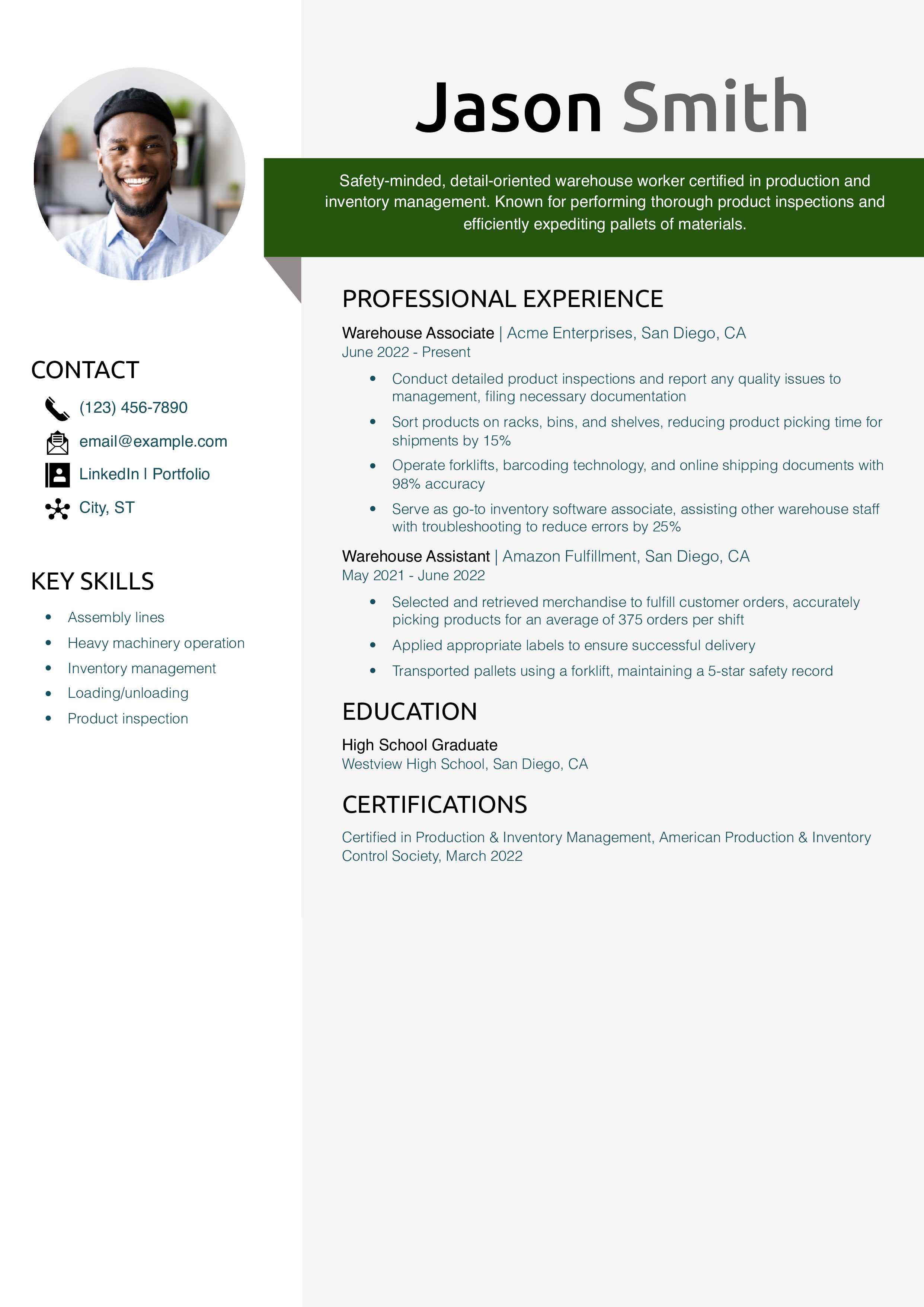 Entry-Level Warehouse Worker