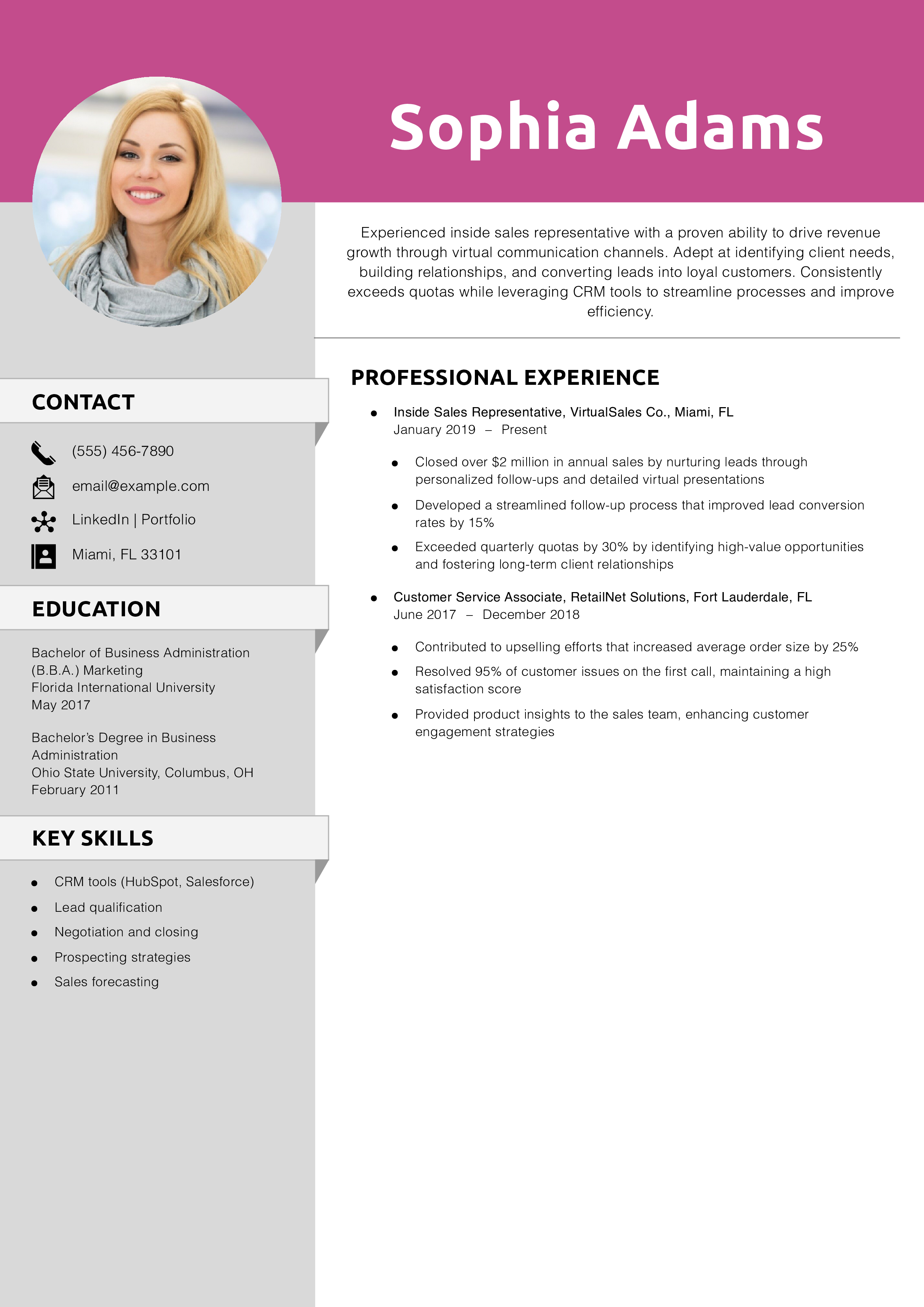 Inside Sales Representative