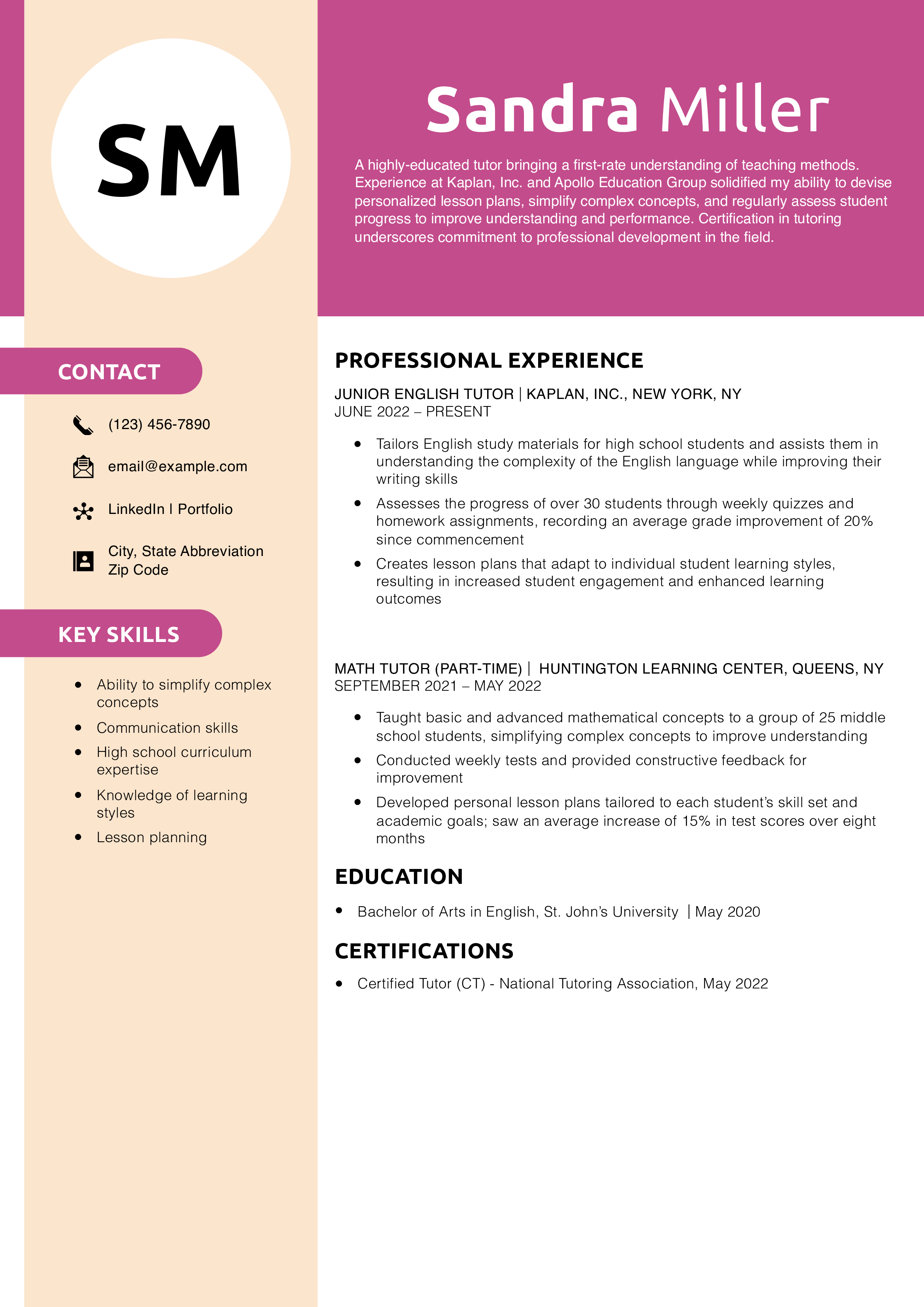 Entry-Level Tutor