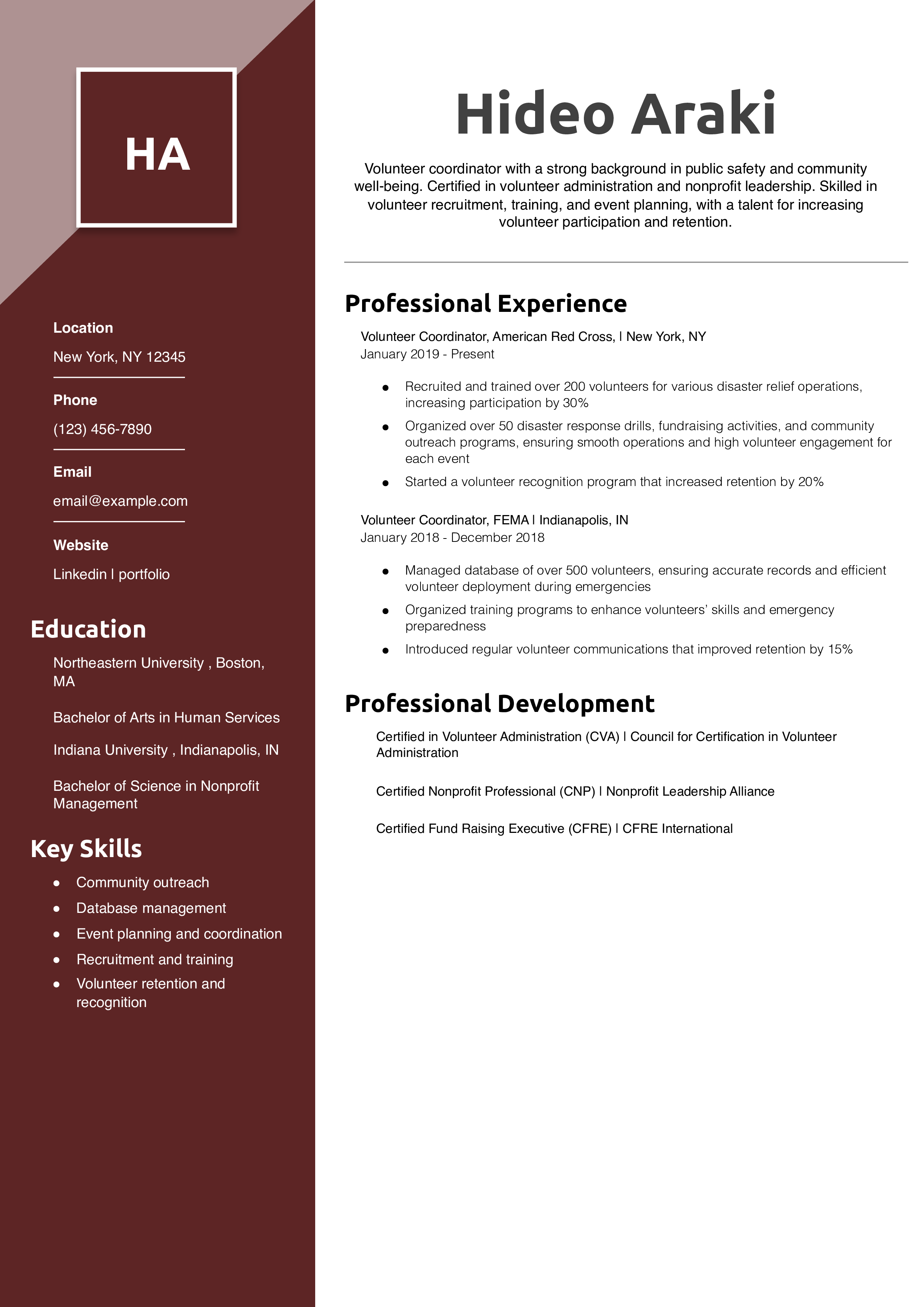 Senior-Level Volunteer