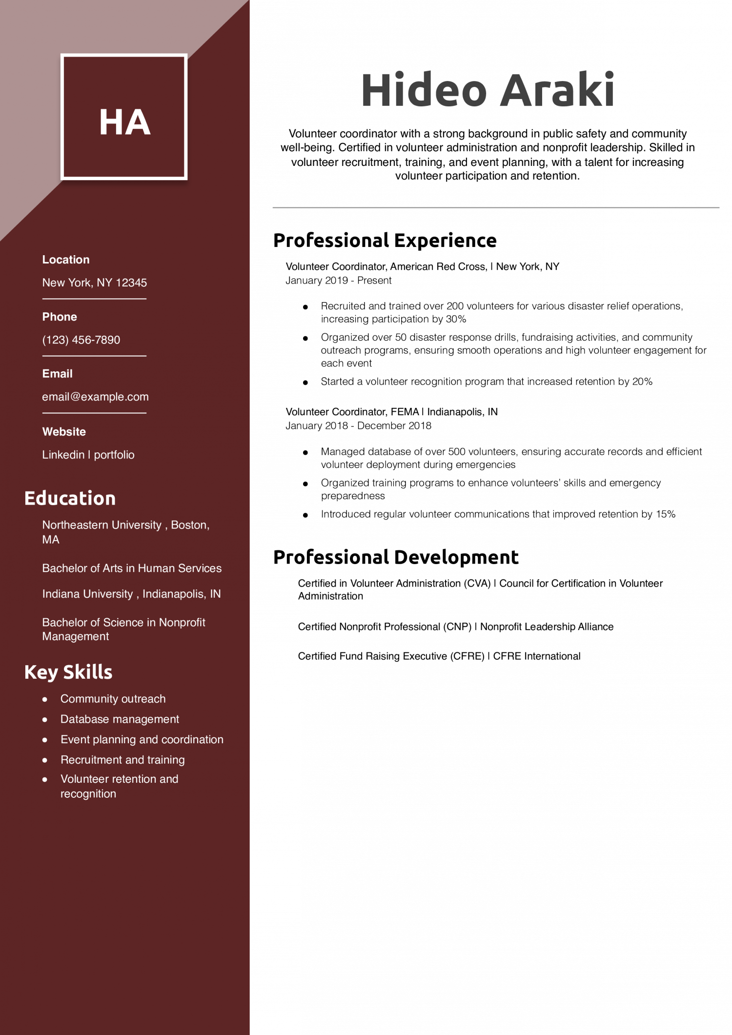 Senior-Level Volunteer