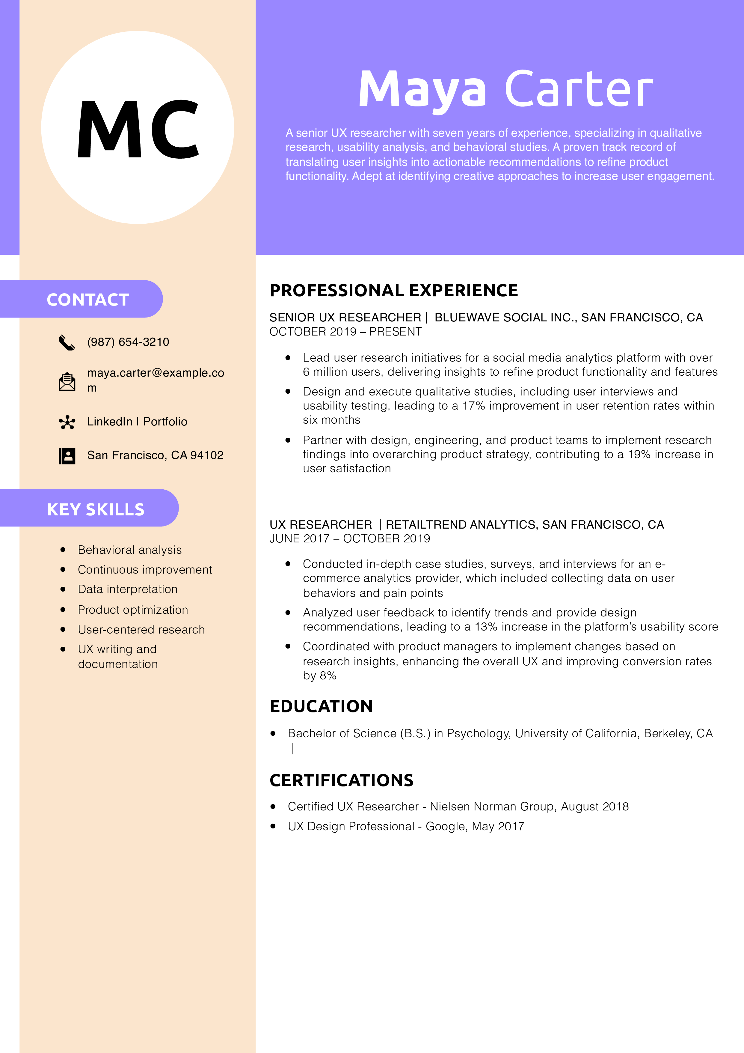 Senior User Experience Researcher