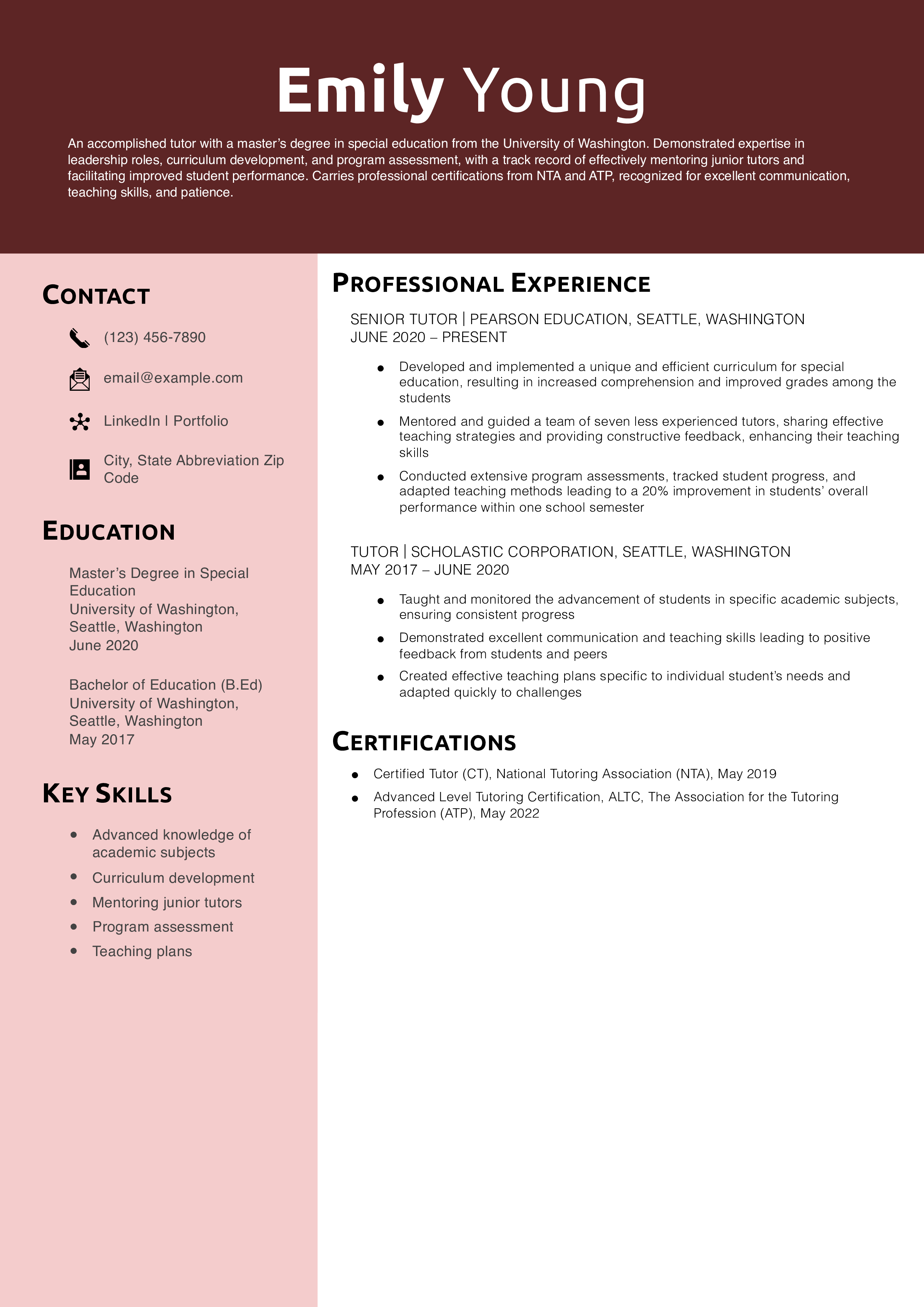 Senior-Level Tutor