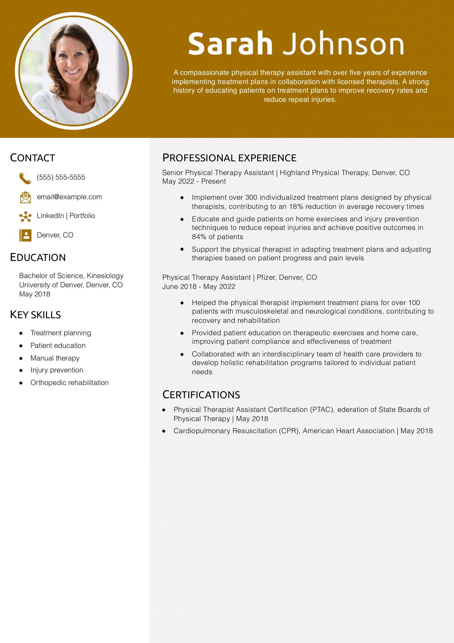 Physical Therapy Assistant