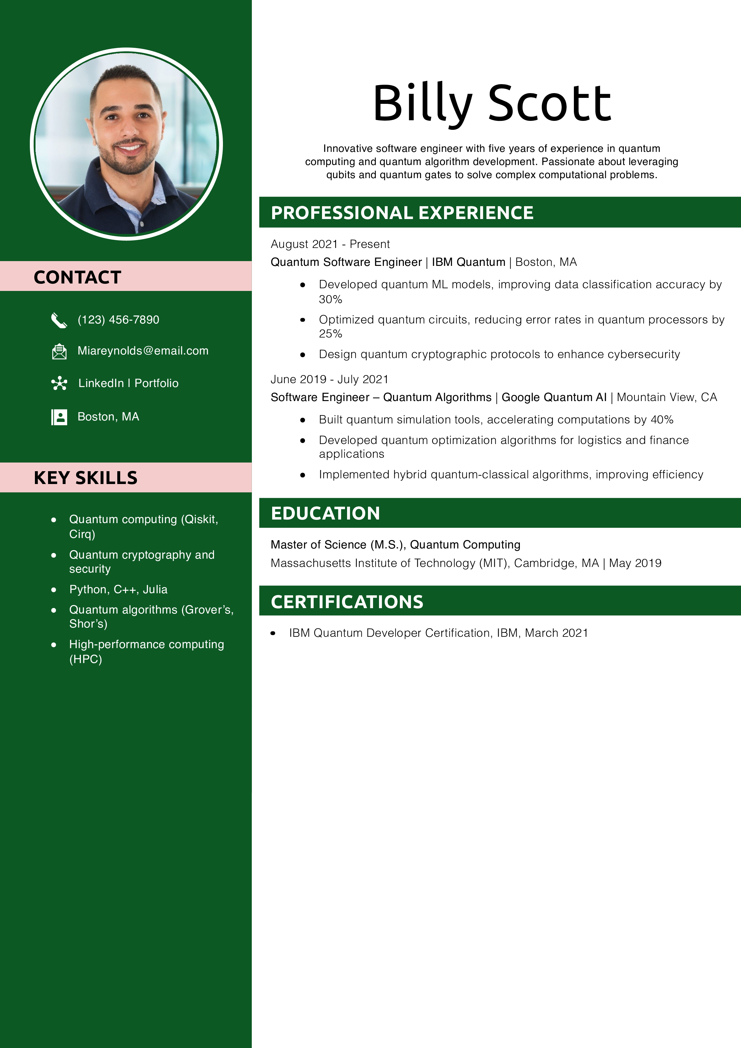  Quantum Software Engineer